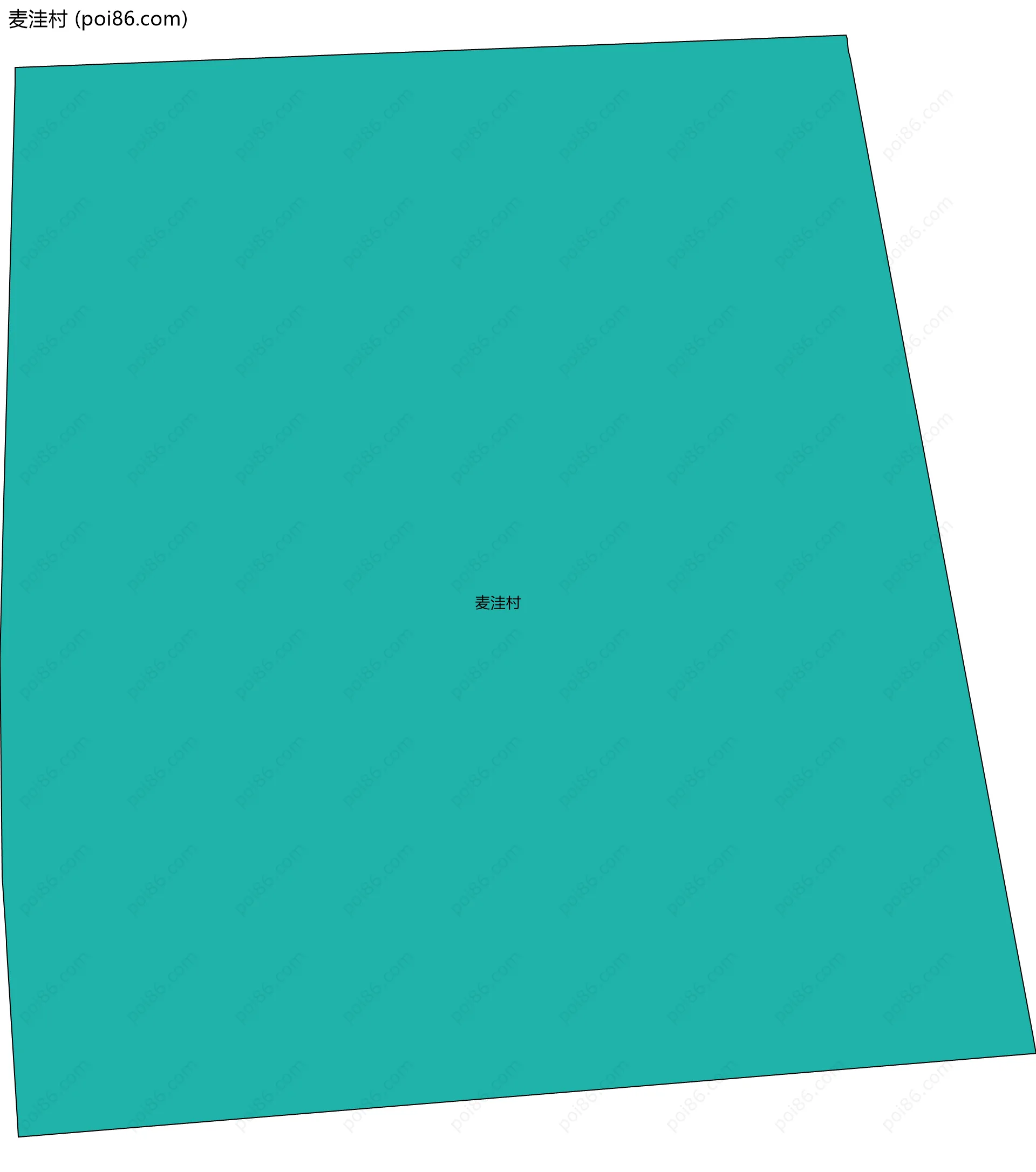 麦洼村边界地图