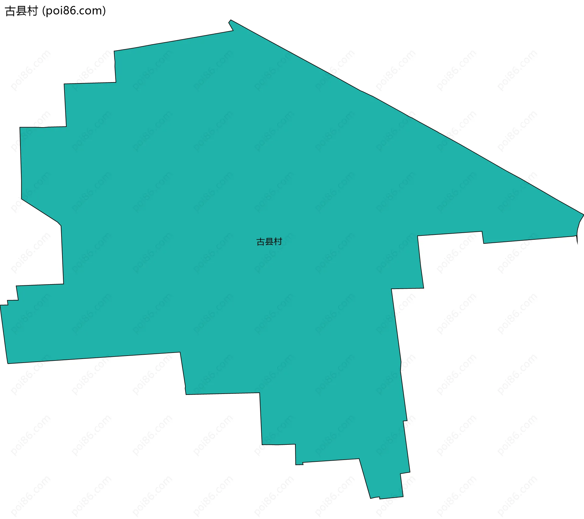 古县村边界地图
