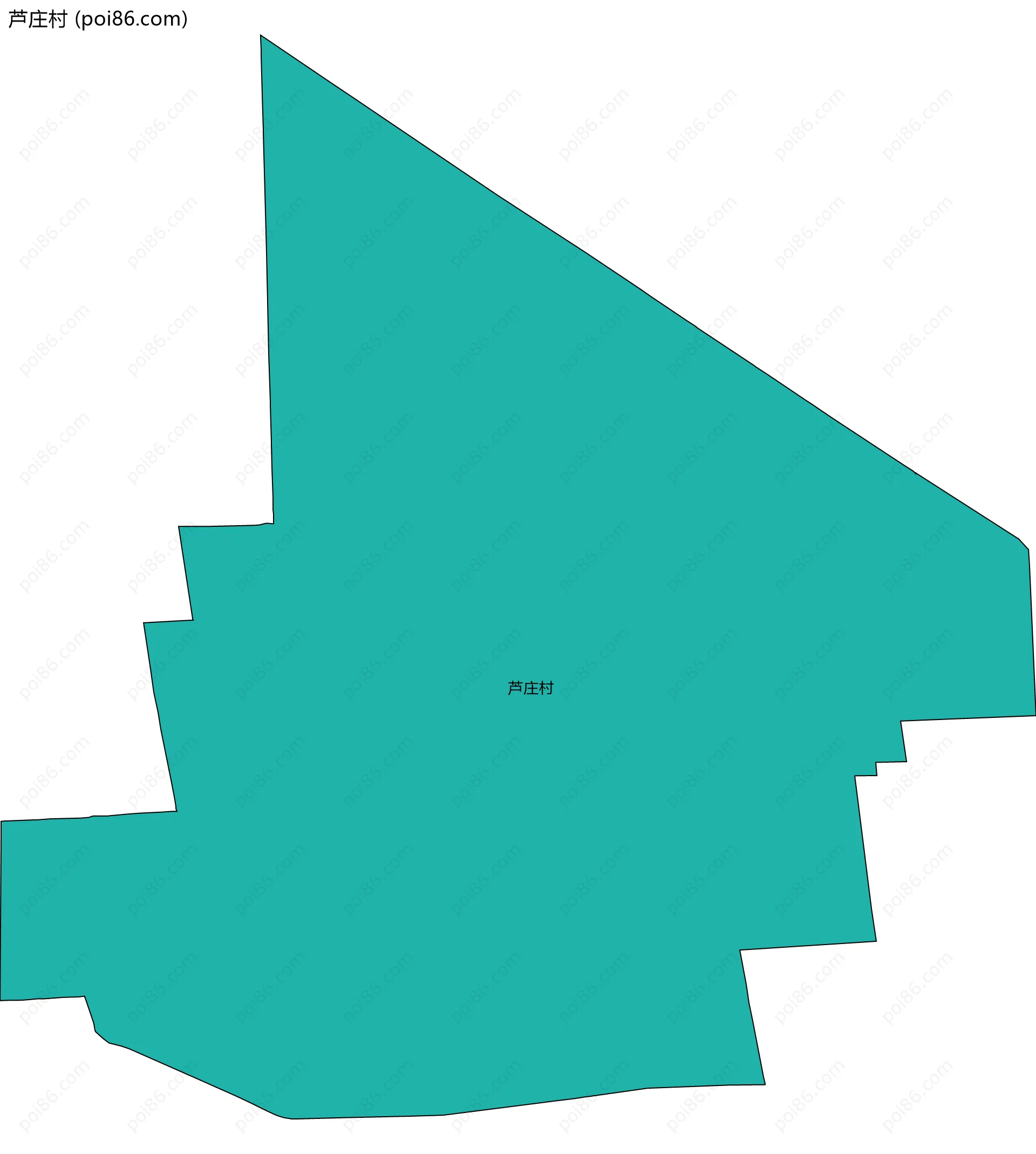 芦庄村边界地图