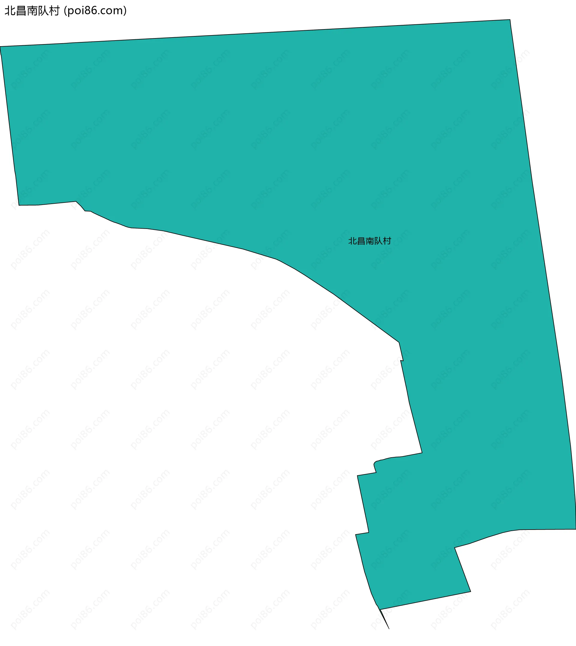 北昌南队村边界地图