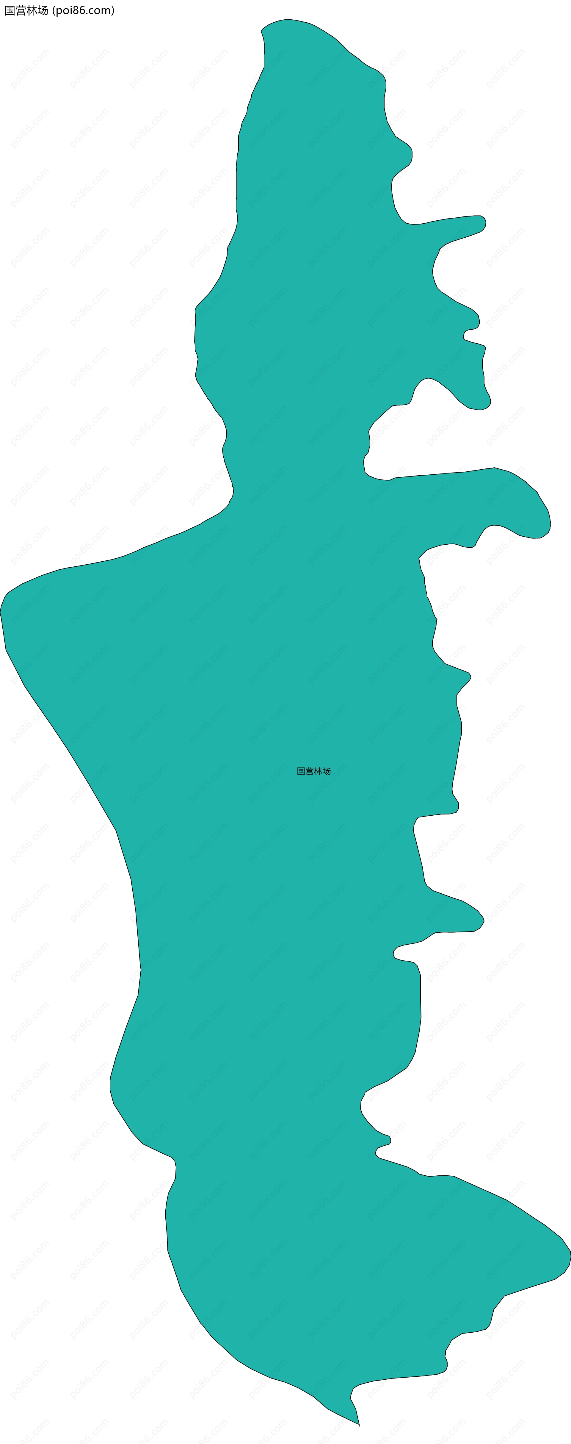 国营林场边界地图