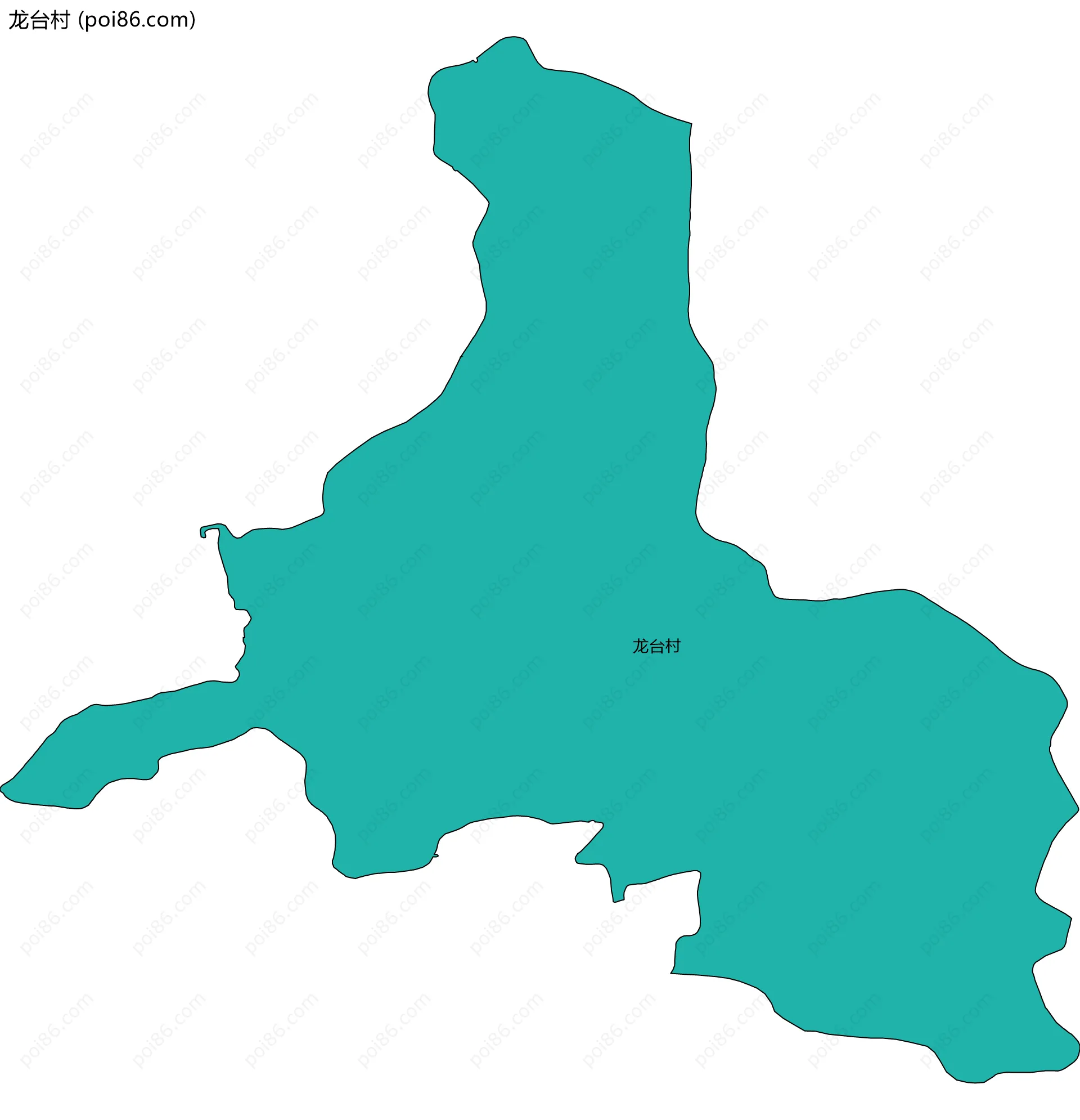 龙台村边界地图