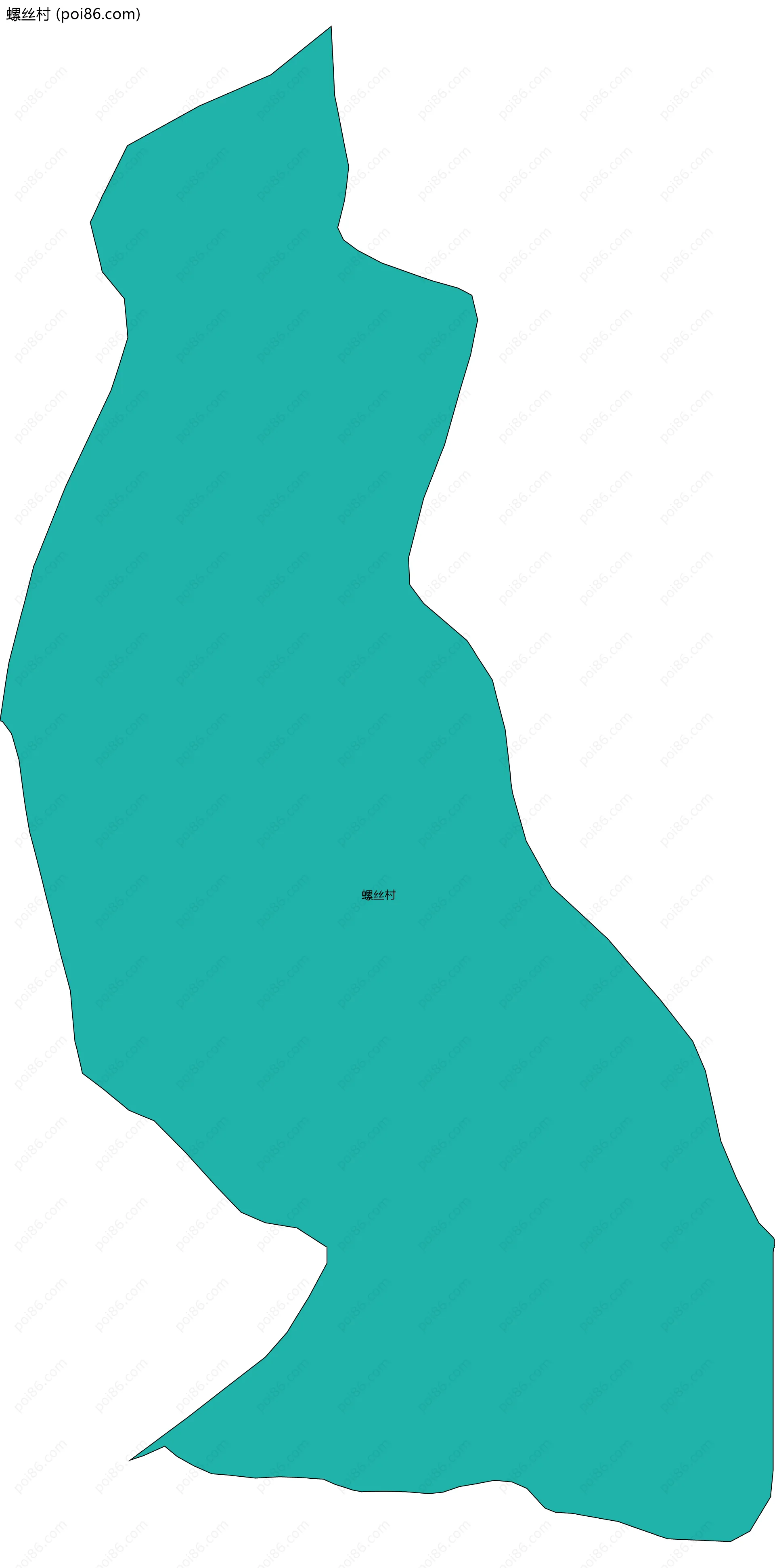 螺丝村边界地图