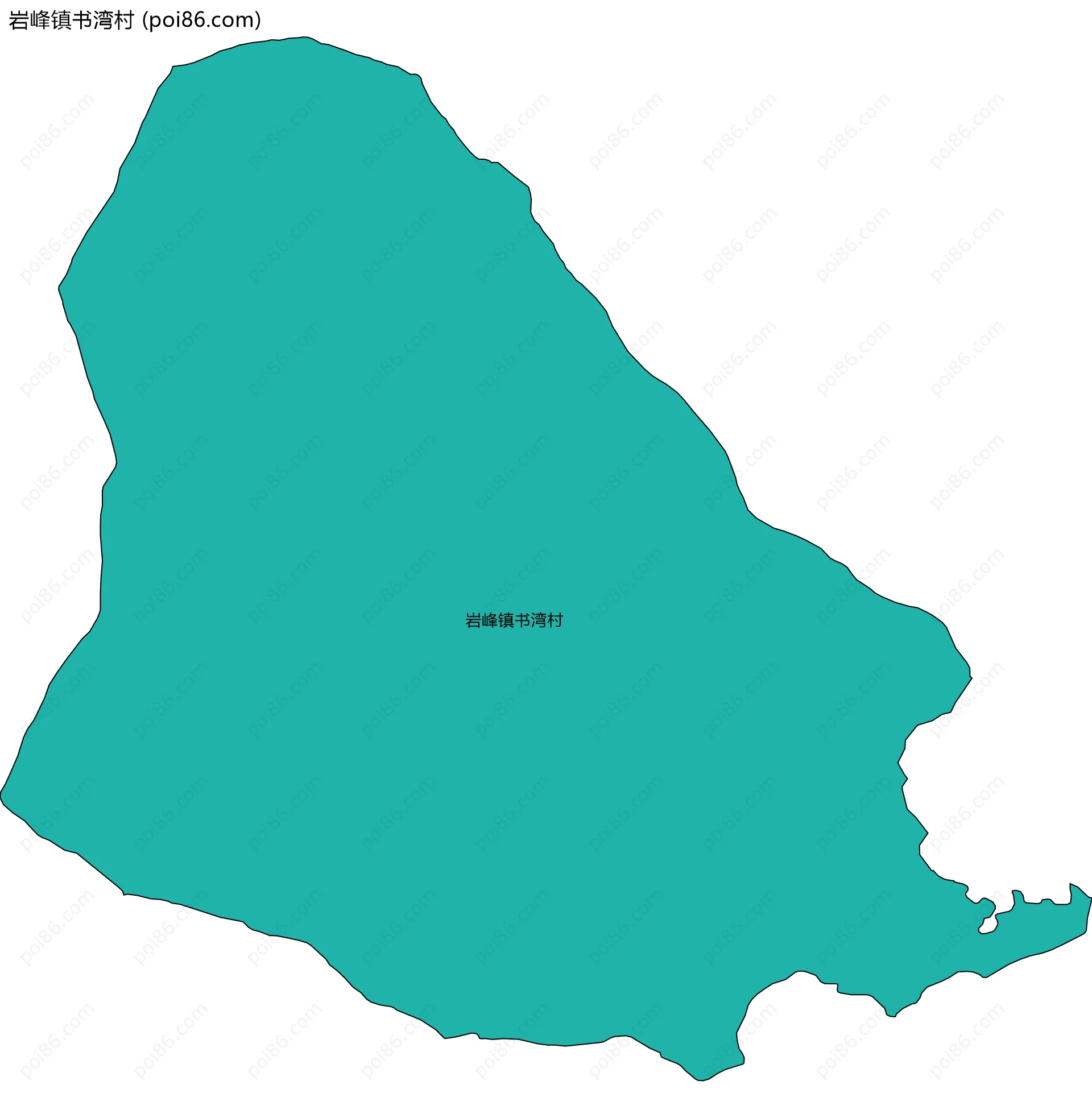 岩峰镇书湾村边界地图