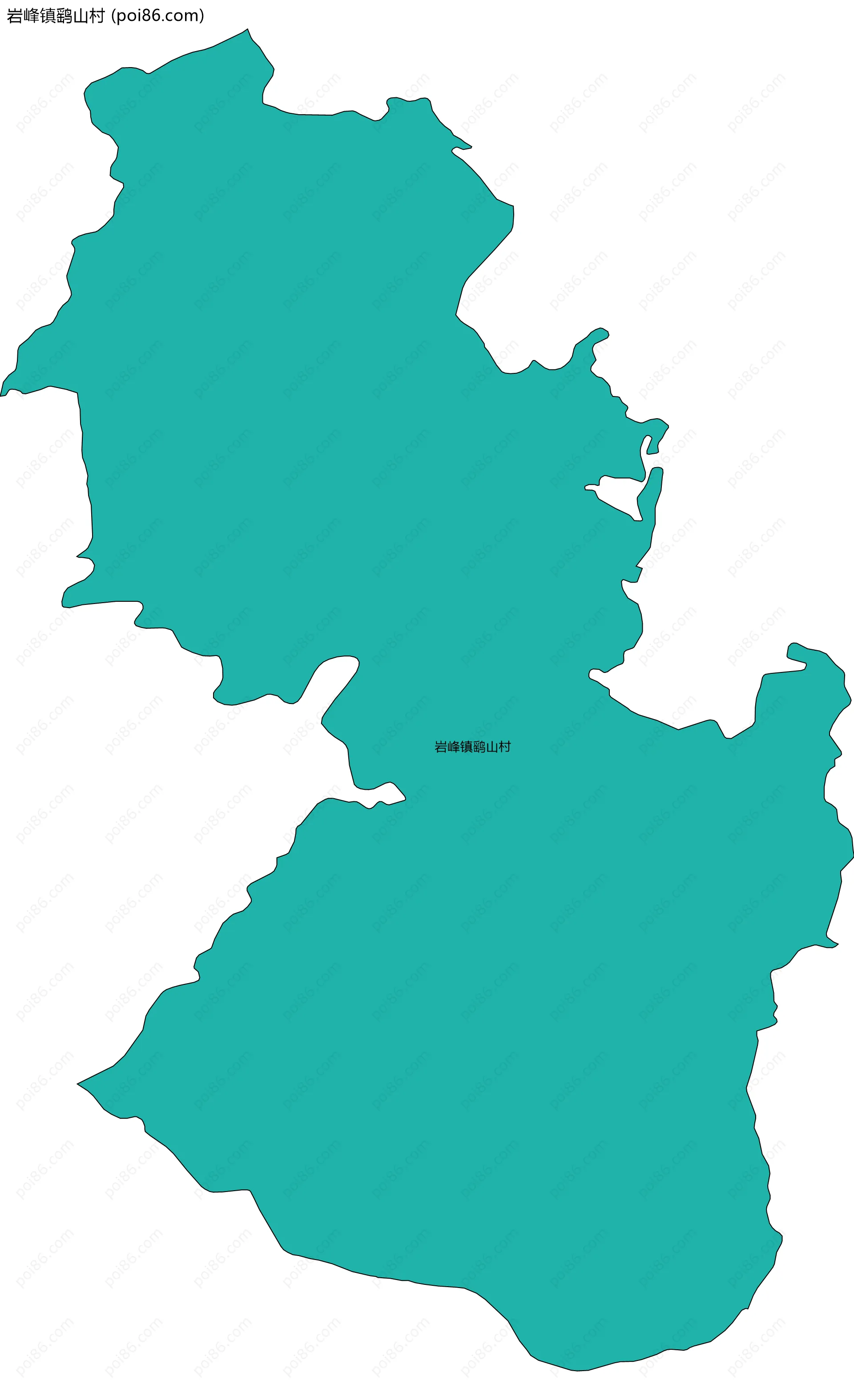 岩峰镇鹞山村边界地图