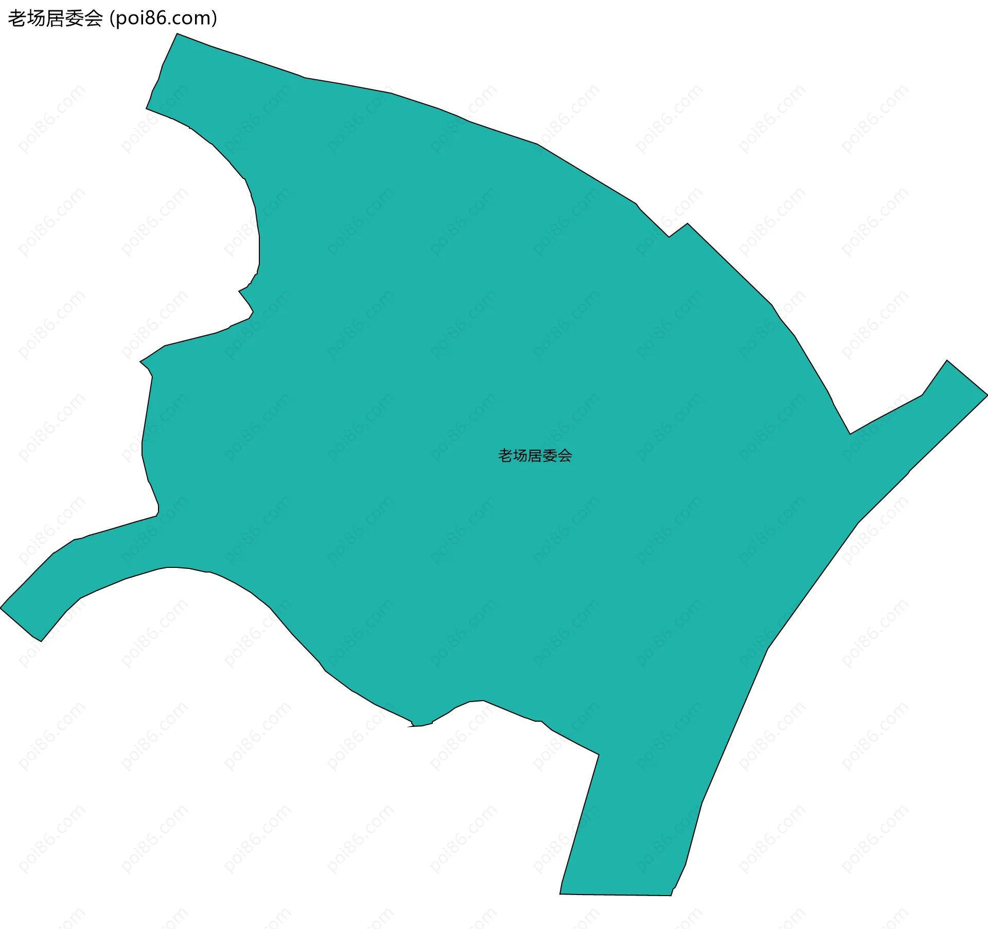 老场居委会边界地图