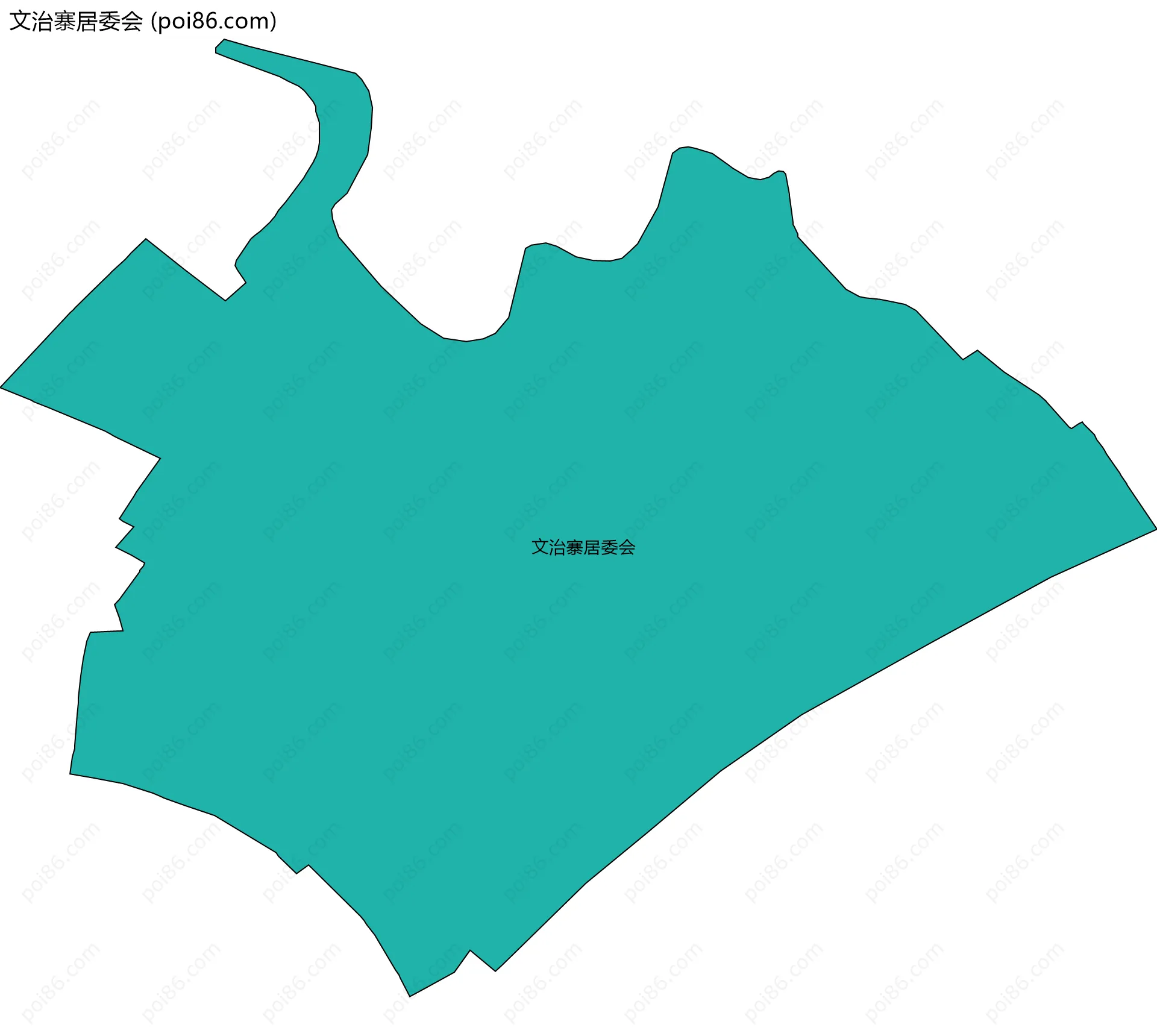 文治寨居委会边界地图