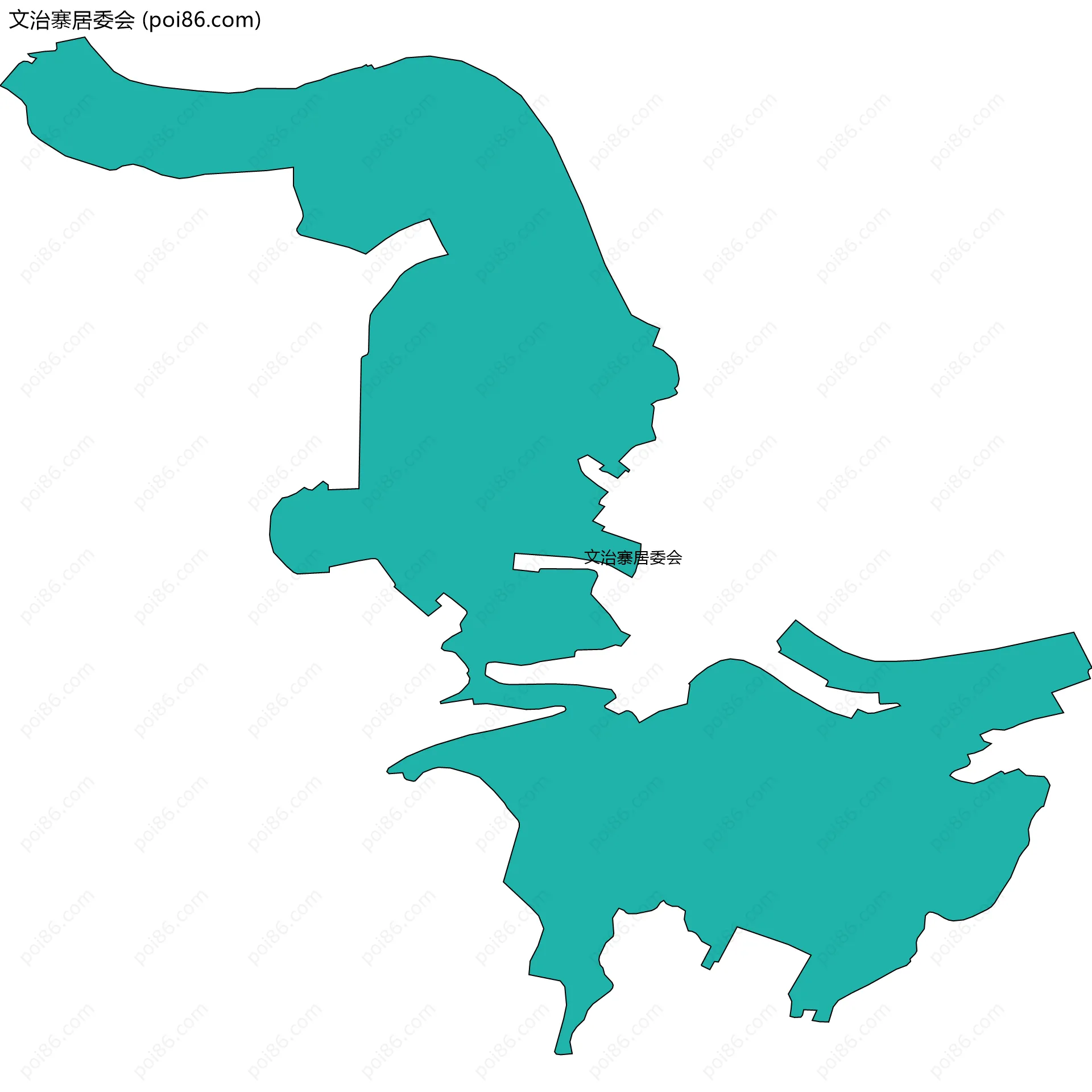 文治寨居委会边界地图