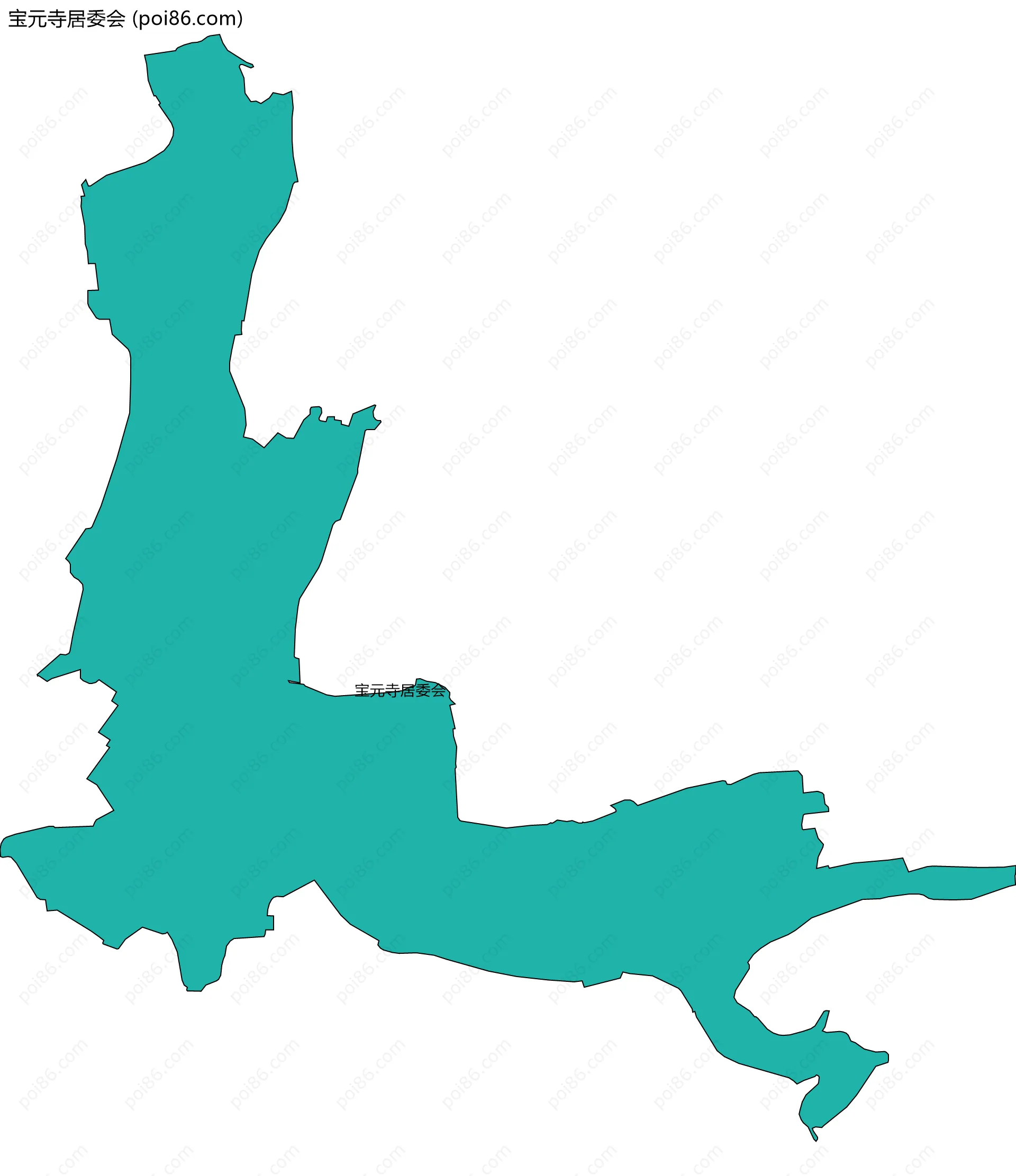 宝元寺居委会边界地图