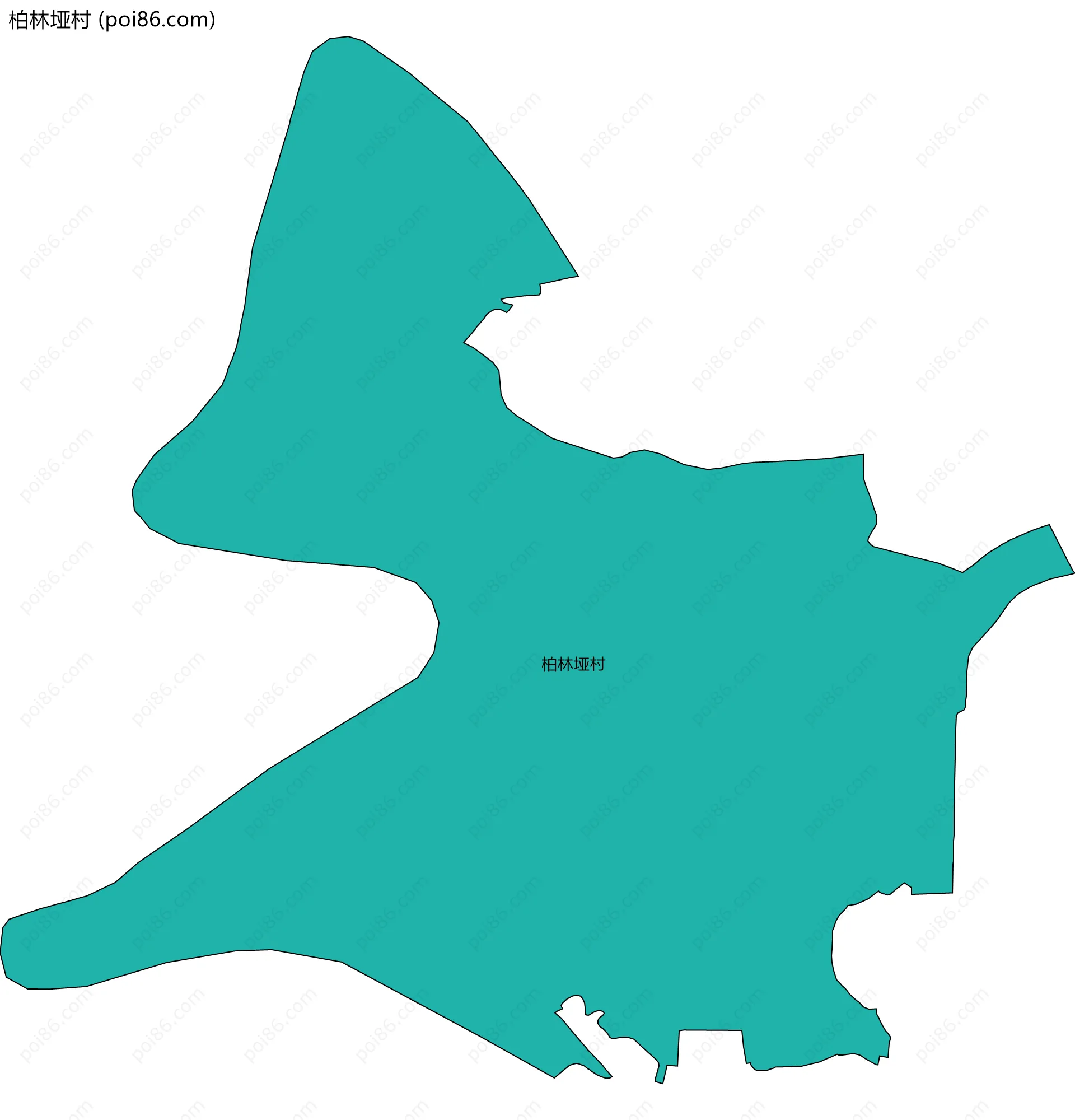 柏林垭村边界地图