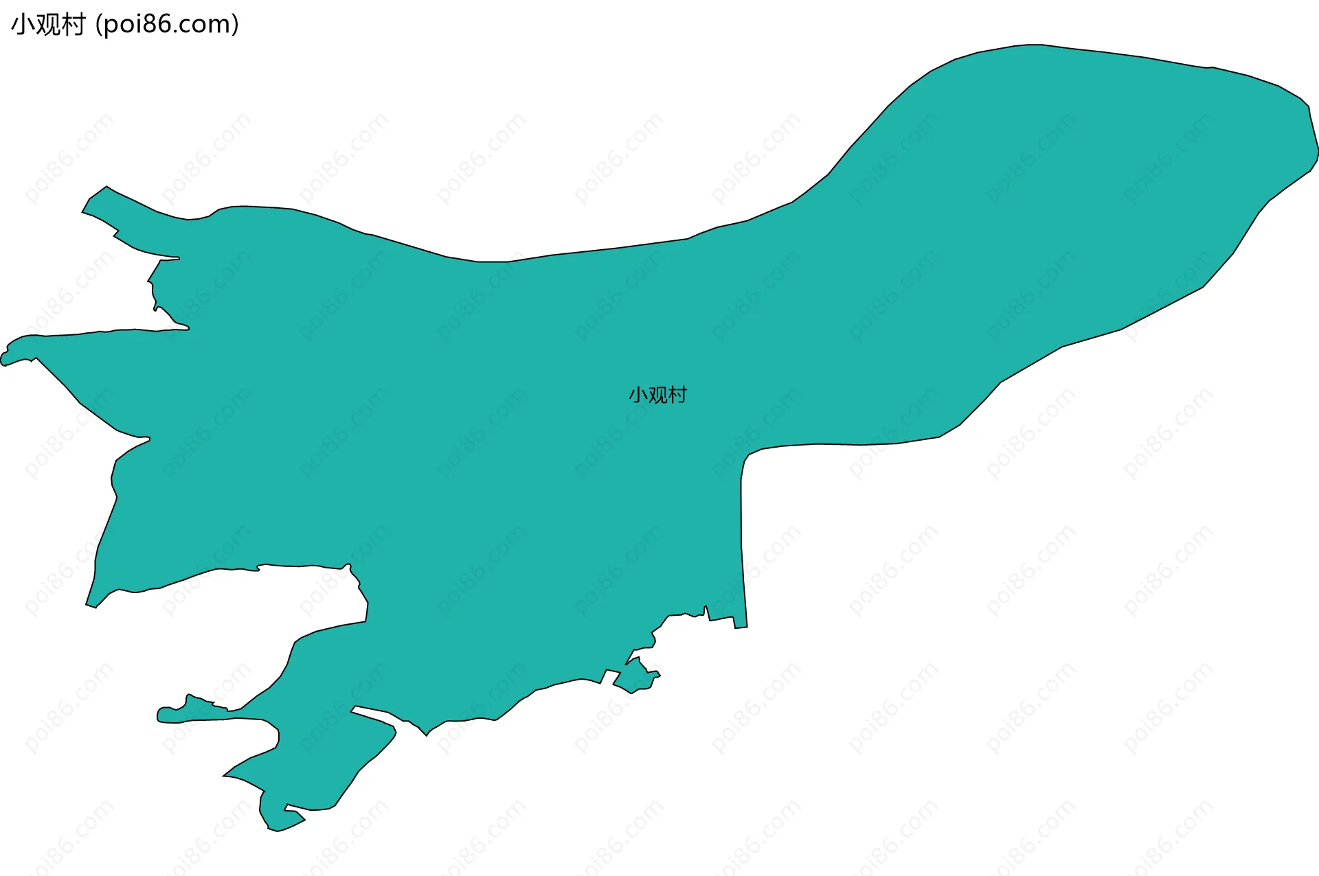 小观村边界地图