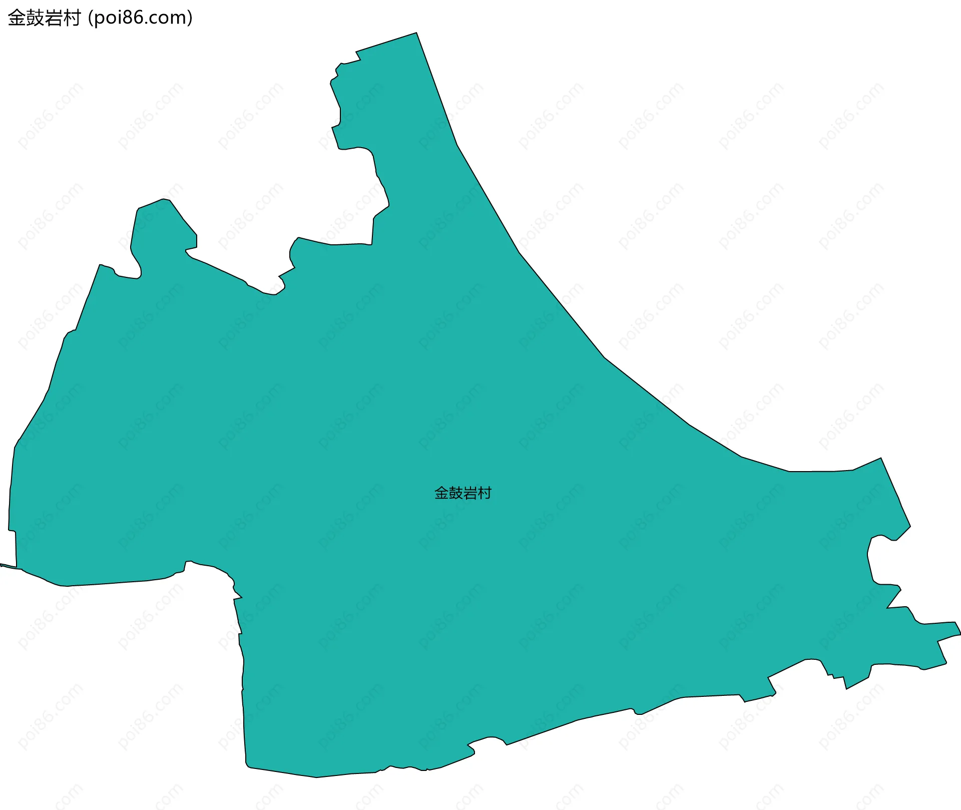 金鼓岩村边界地图