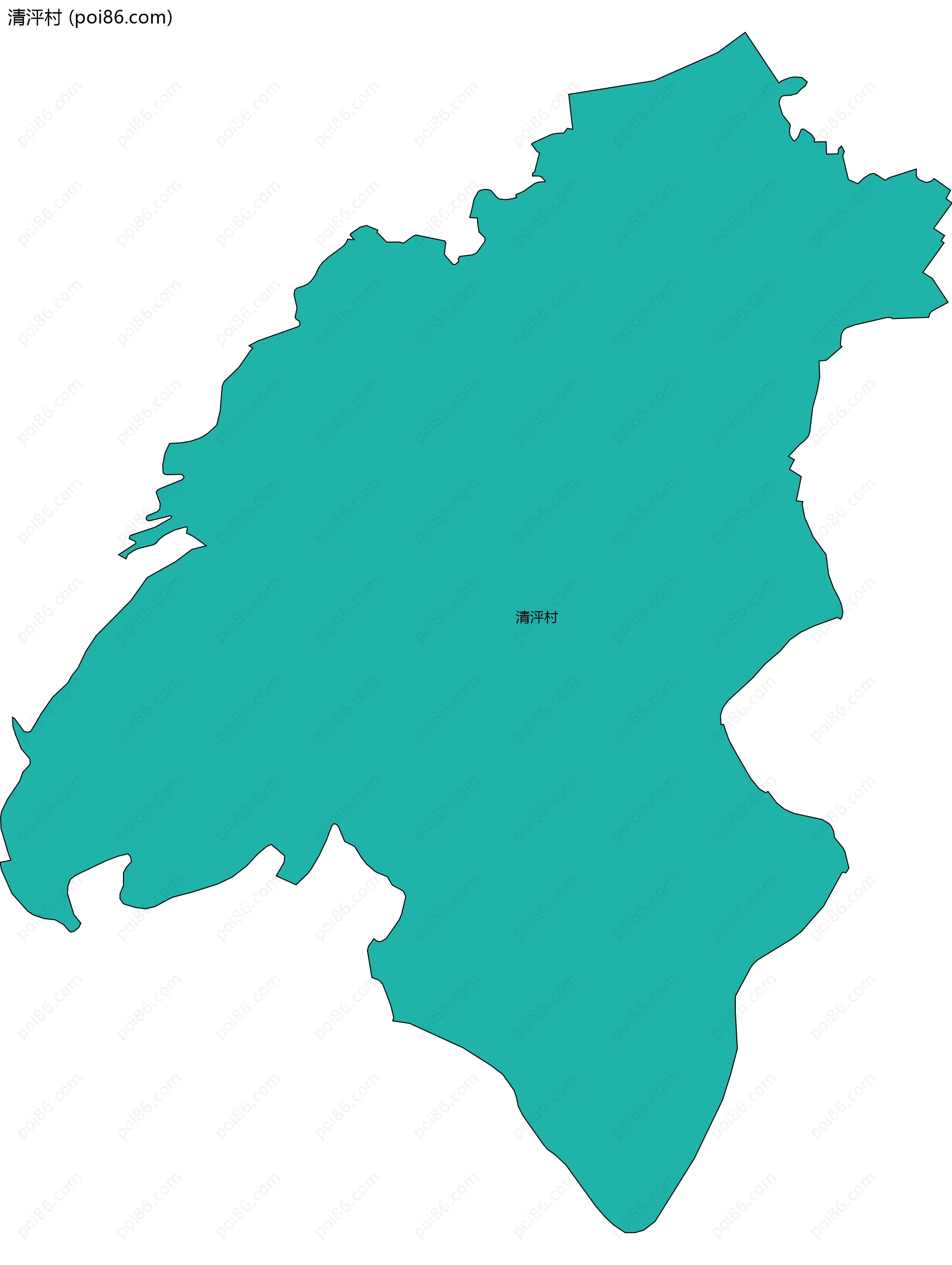 清泙村边界地图