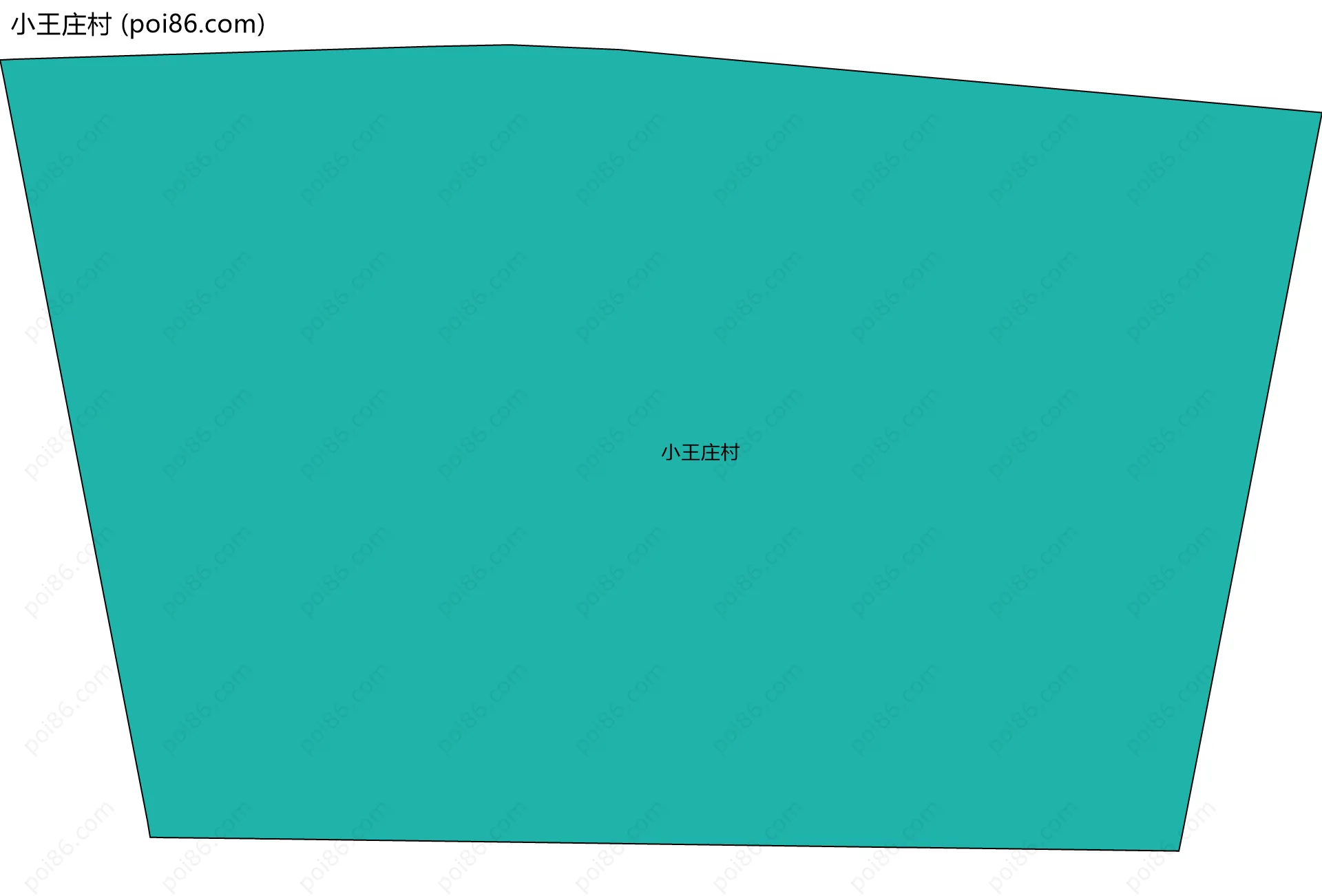 小王庄村边界地图