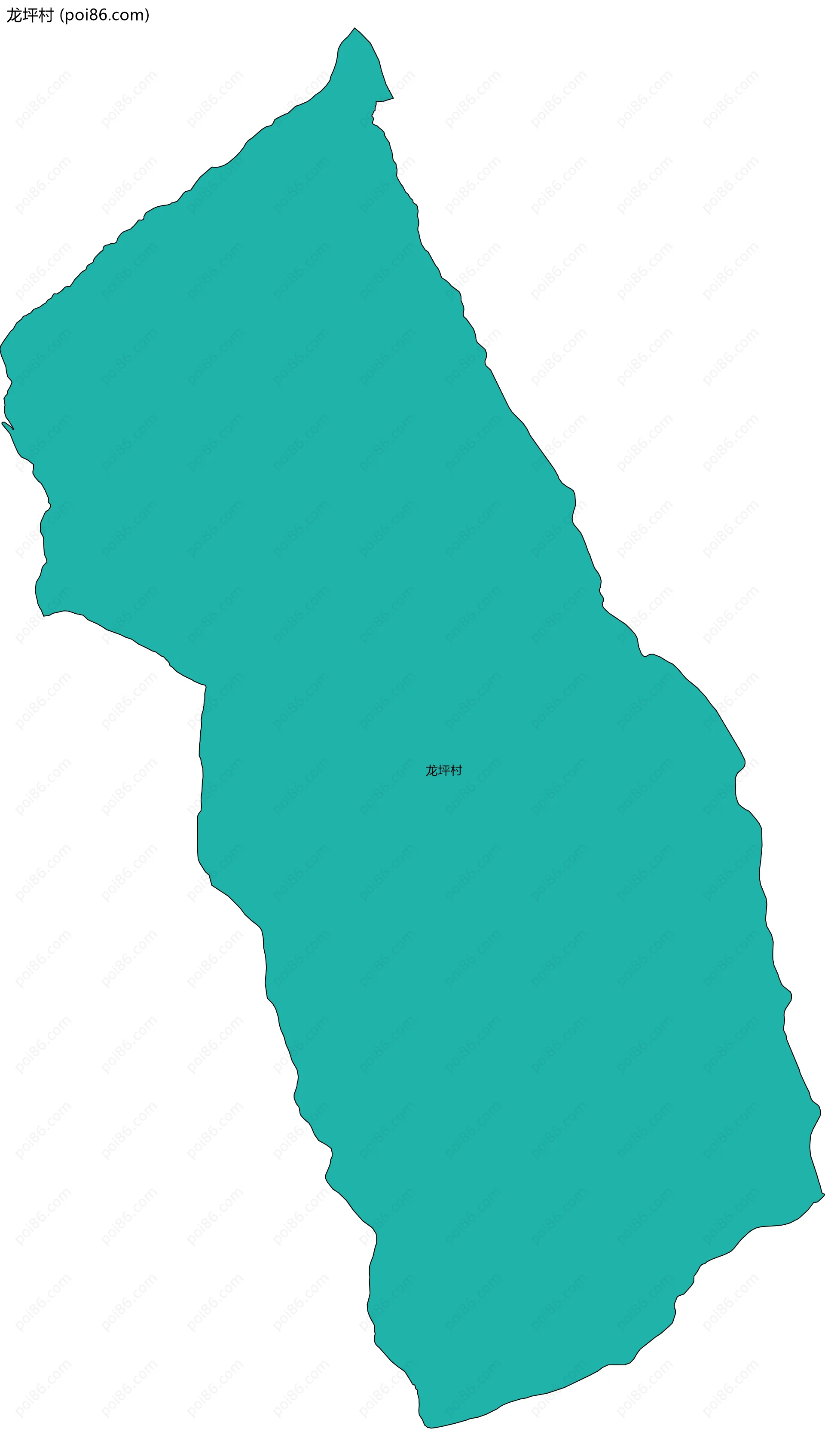龙坪村边界地图
