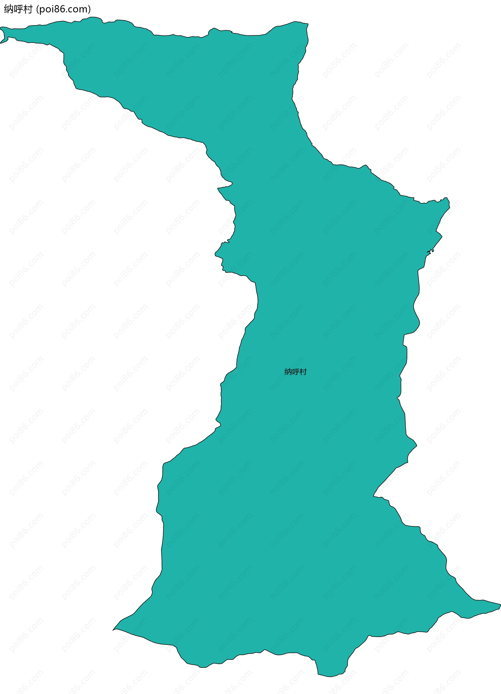 纳呼村边界地图