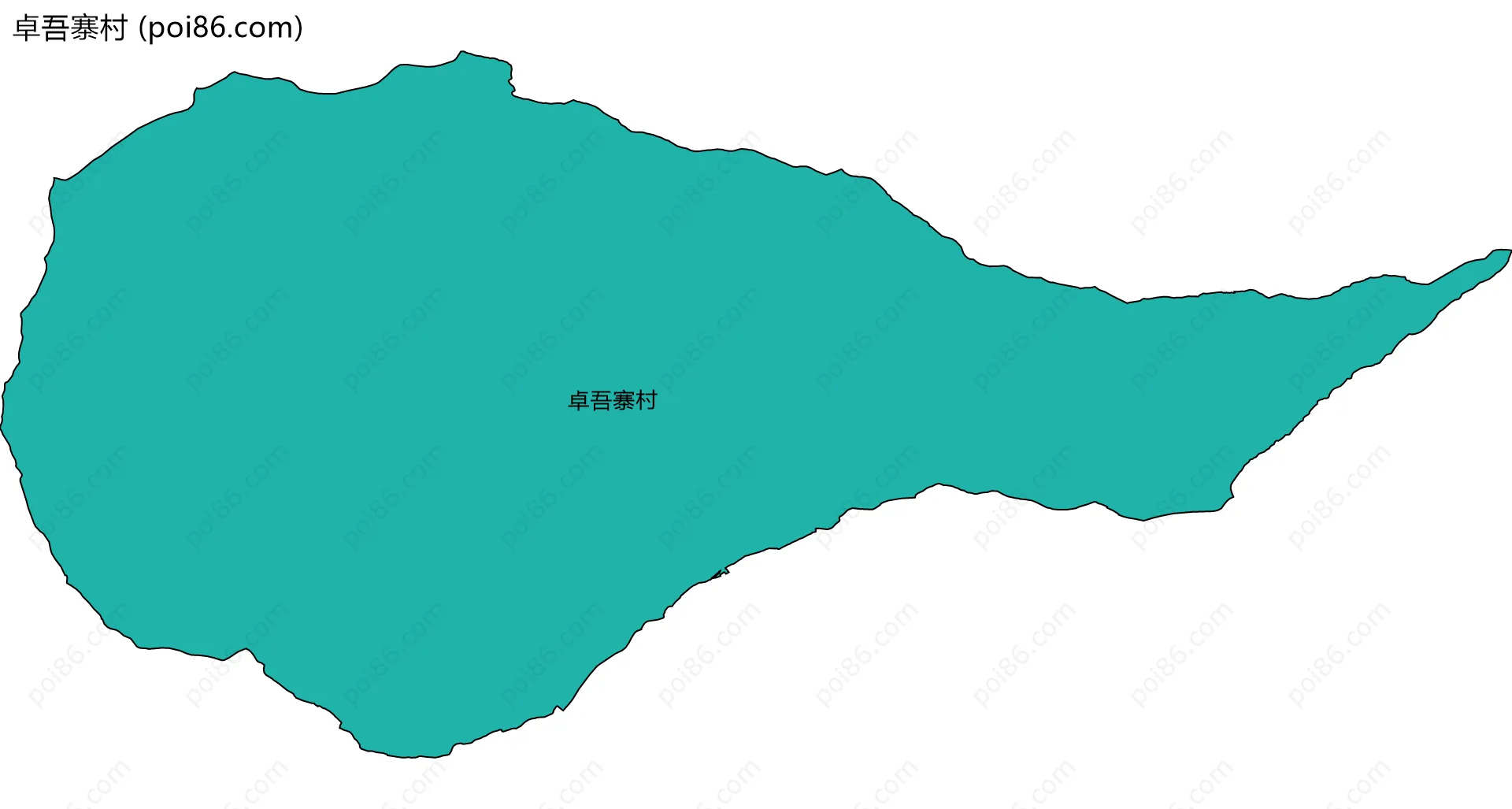 卓吾寨村边界地图