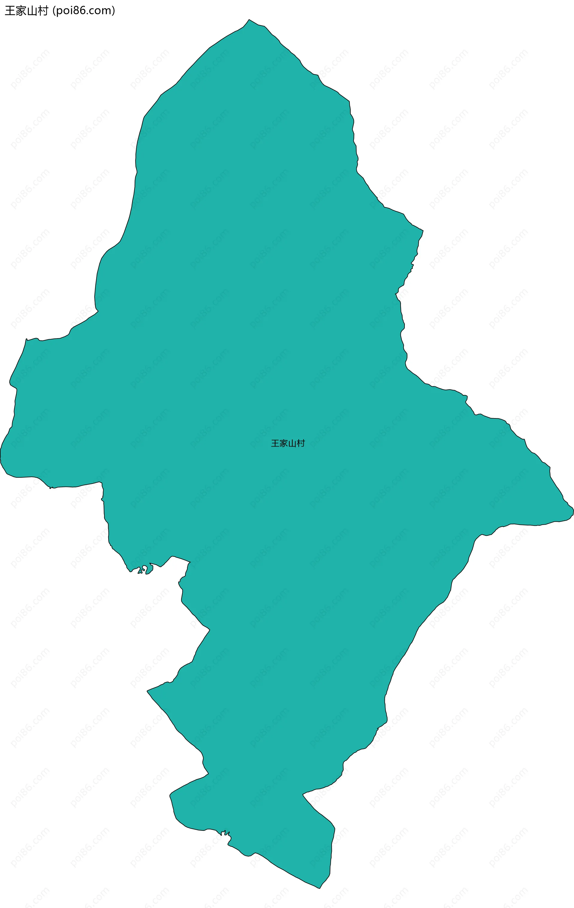王家山村边界地图