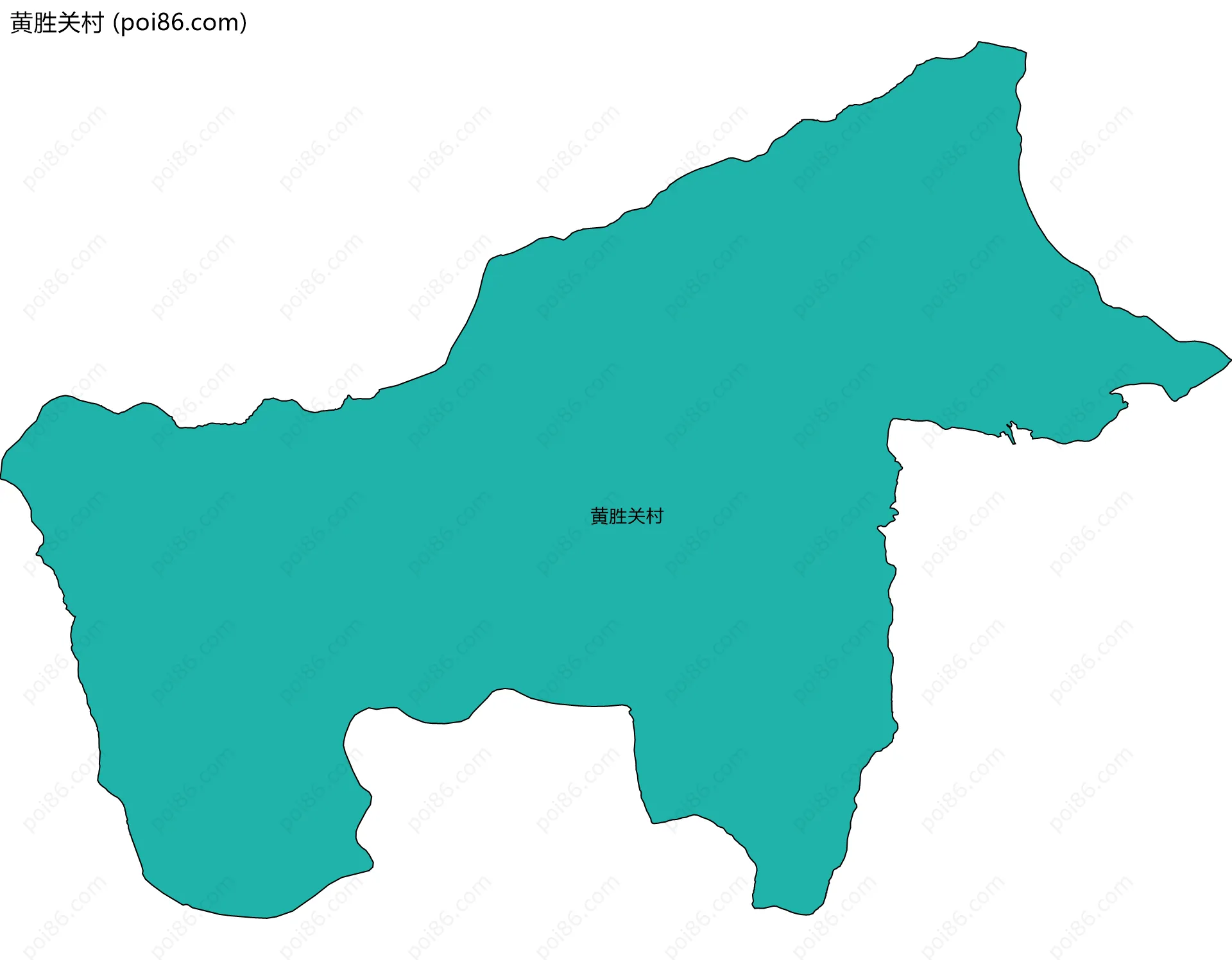 黄胜关村边界地图