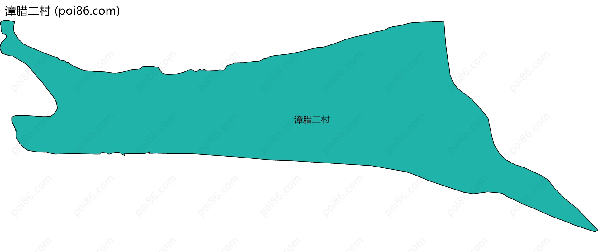 漳腊二村边界地图