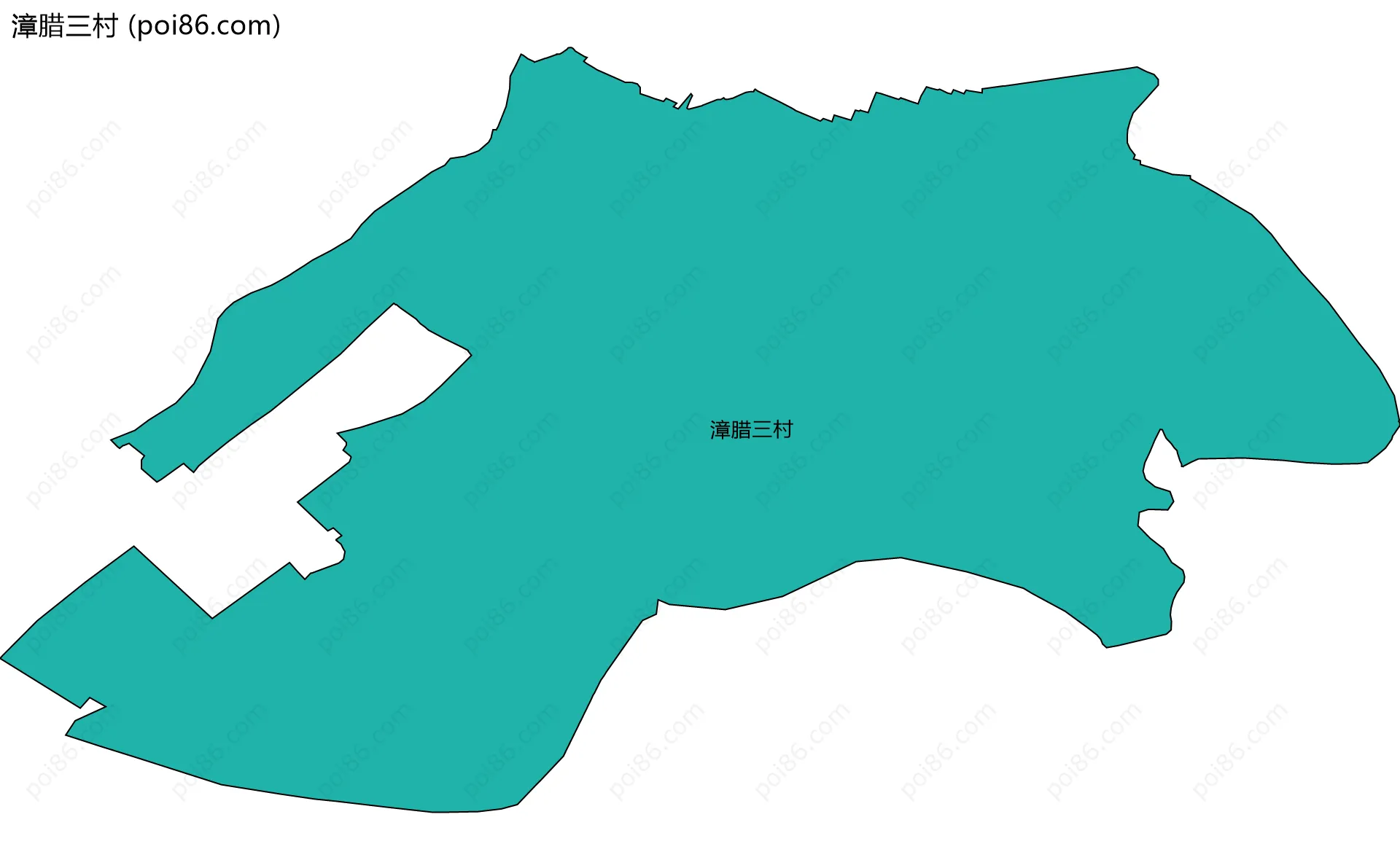 漳腊三村边界地图