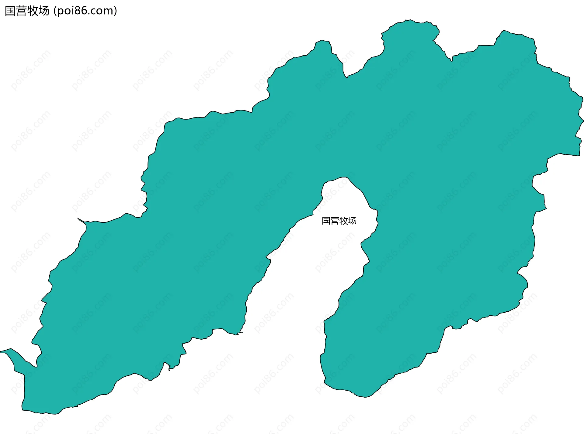 国营牧场边界地图