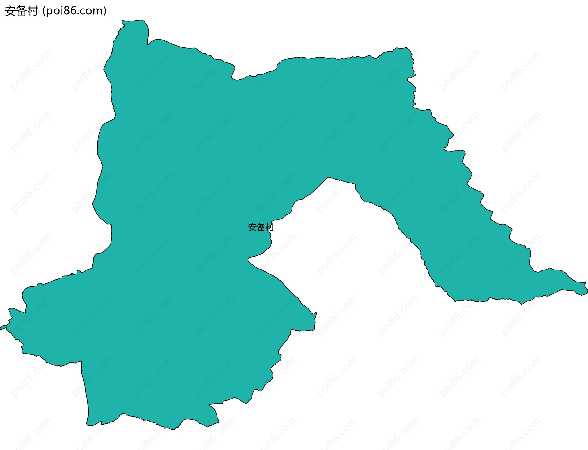 安备村边界地图