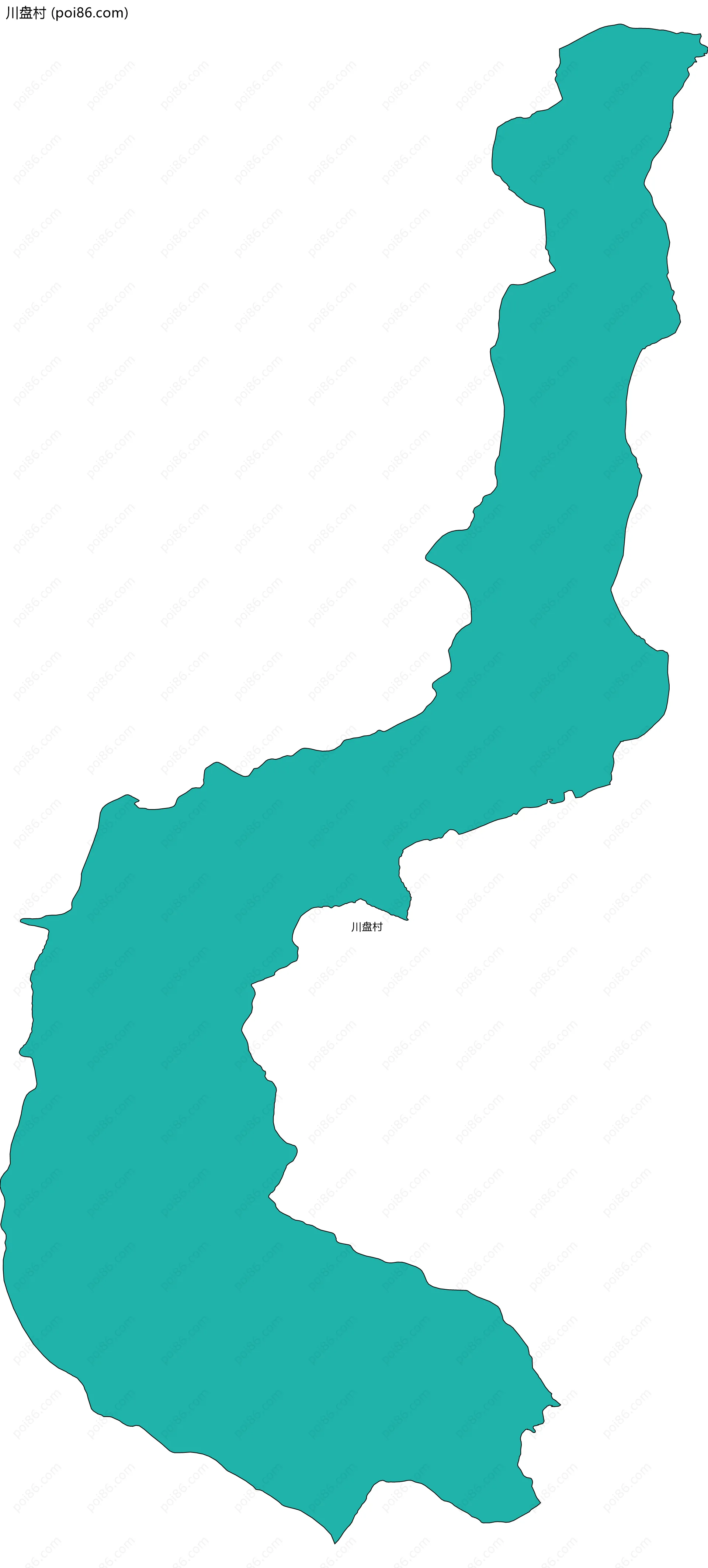 川盘村边界地图