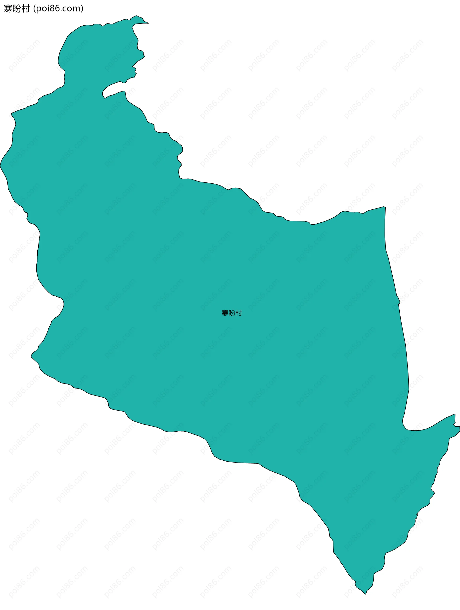 寒盼村边界地图