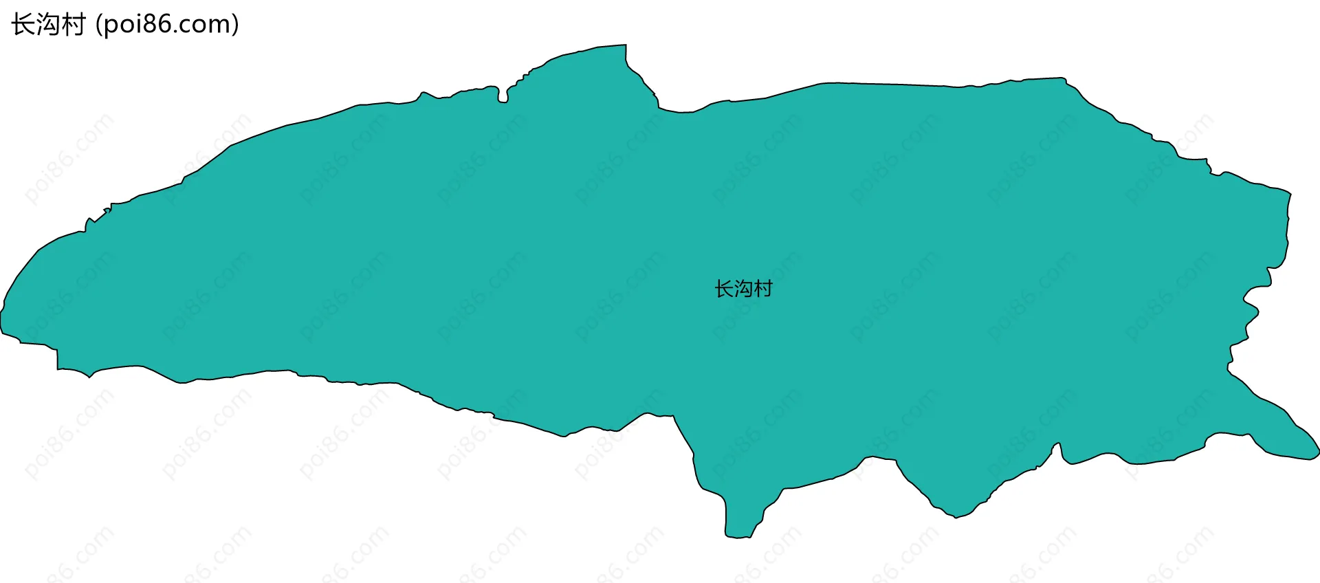 长沟村边界地图
