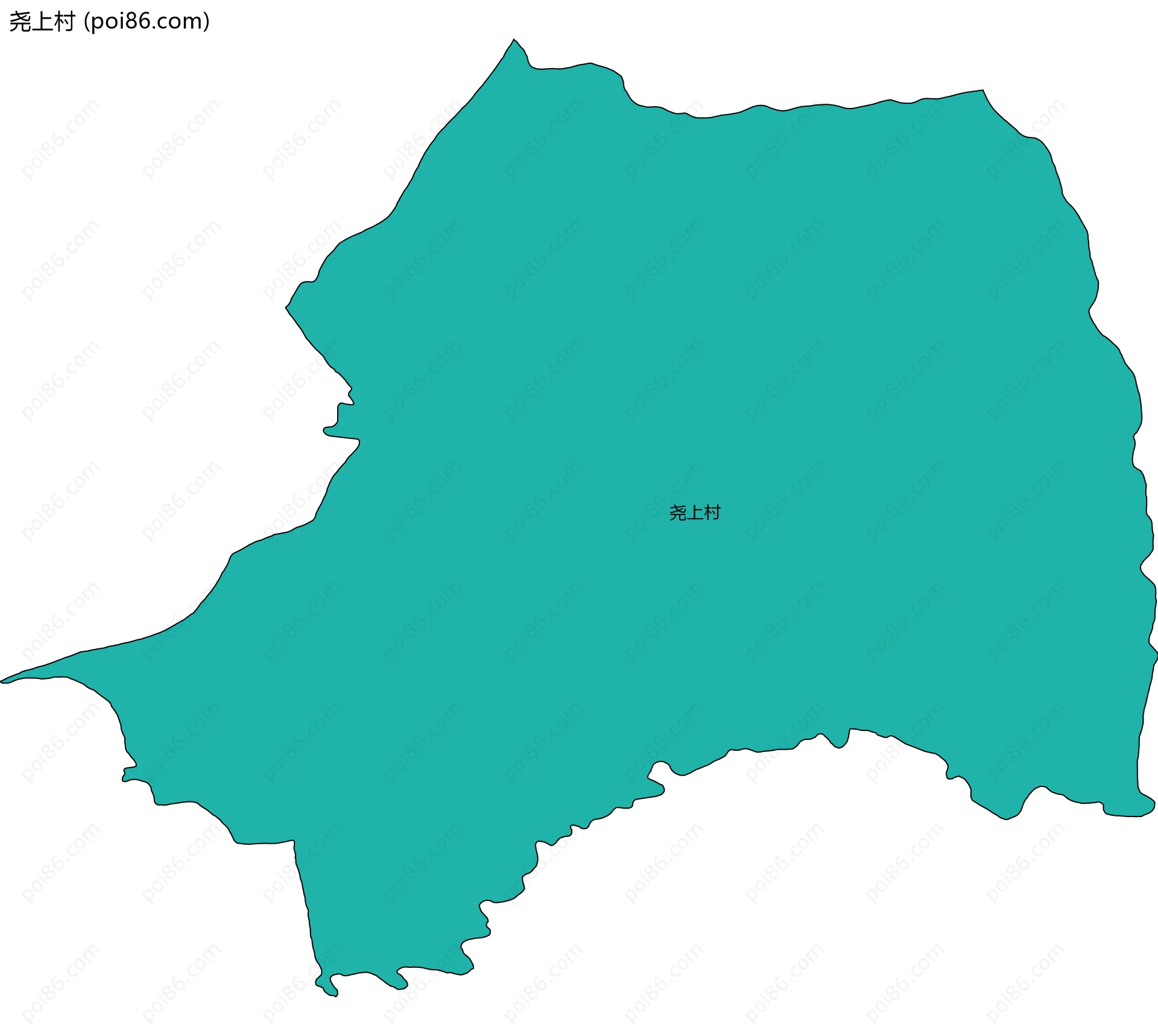 尧上村边界地图