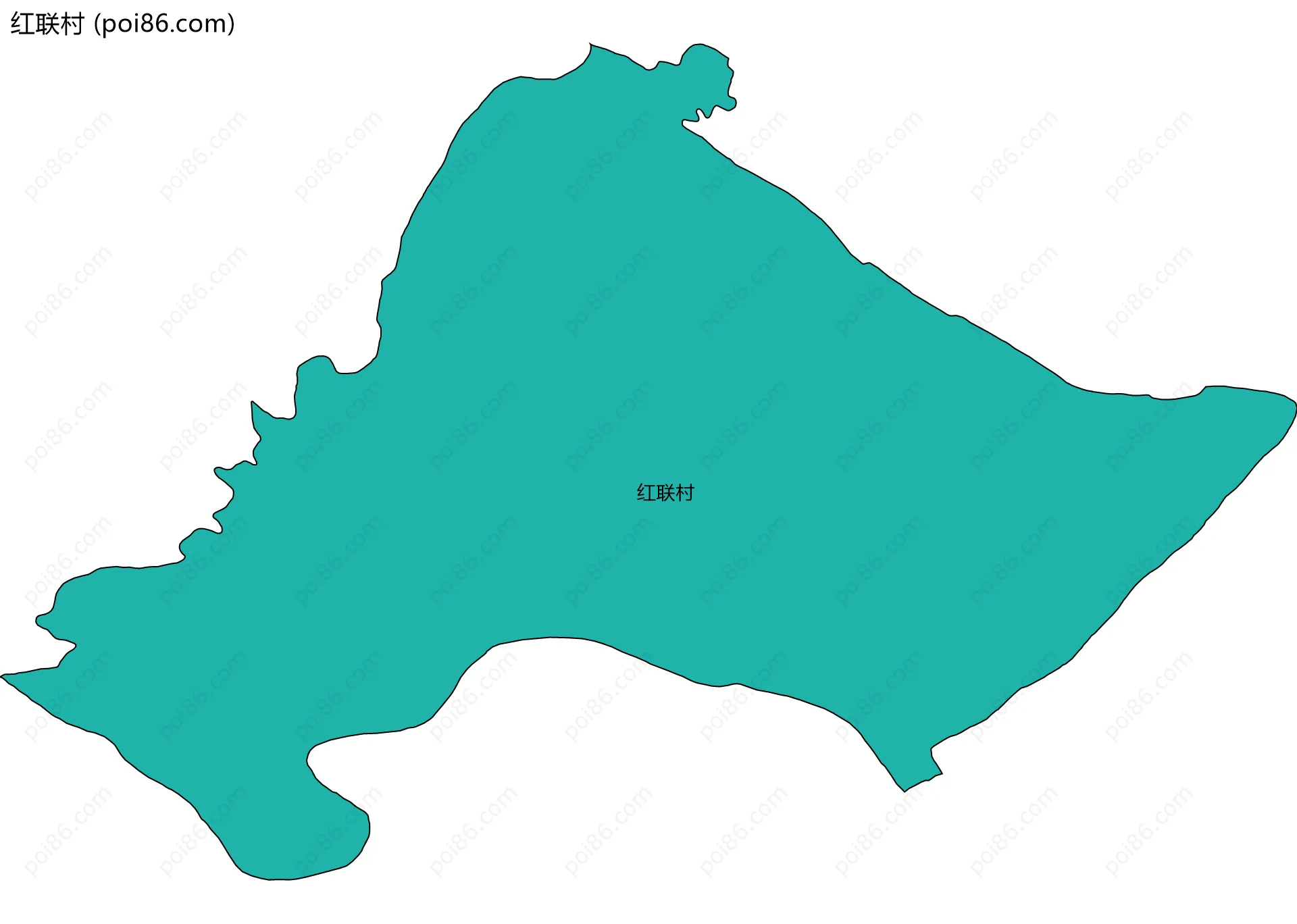 红联村边界地图