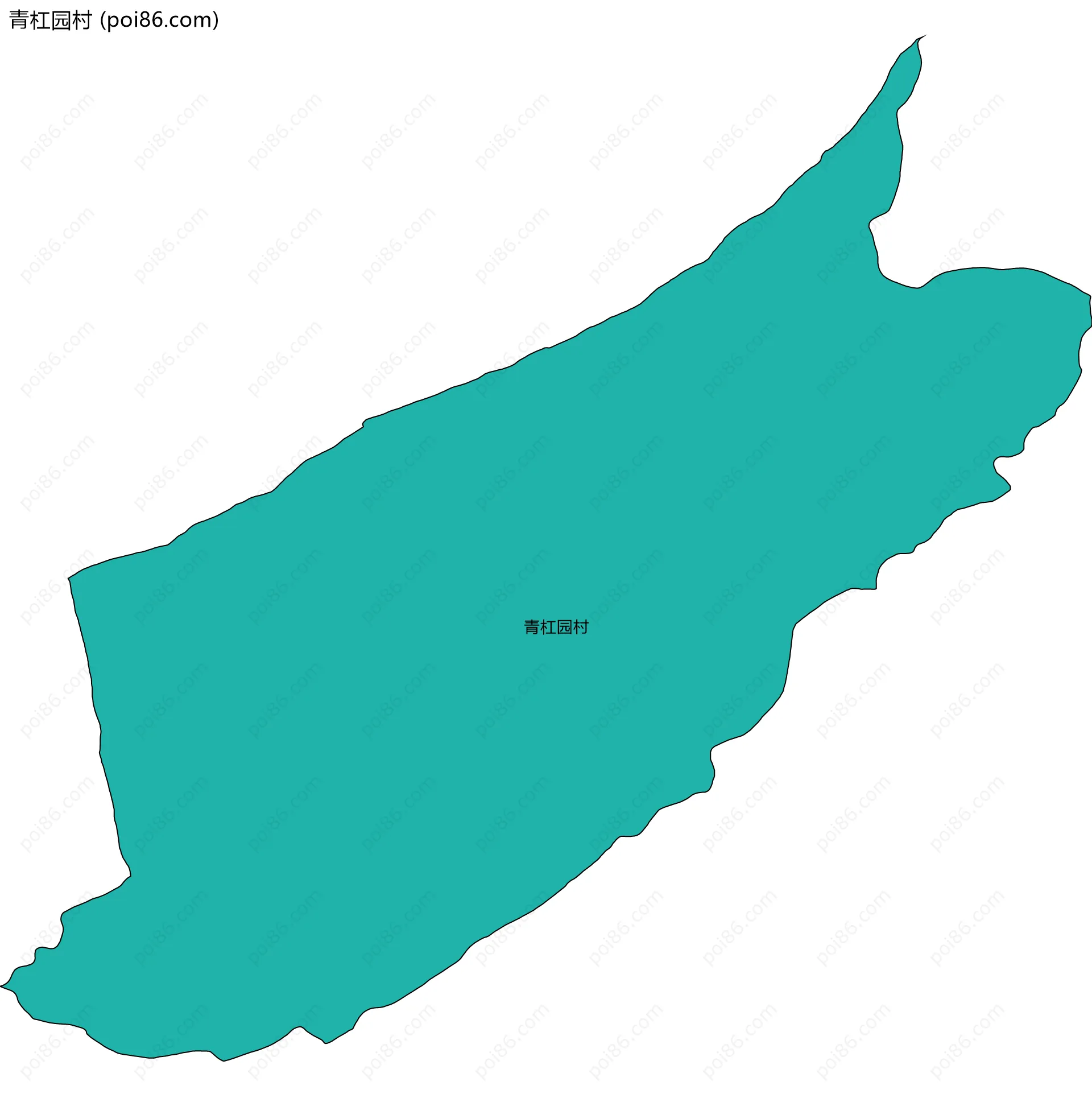 青杠园村边界地图