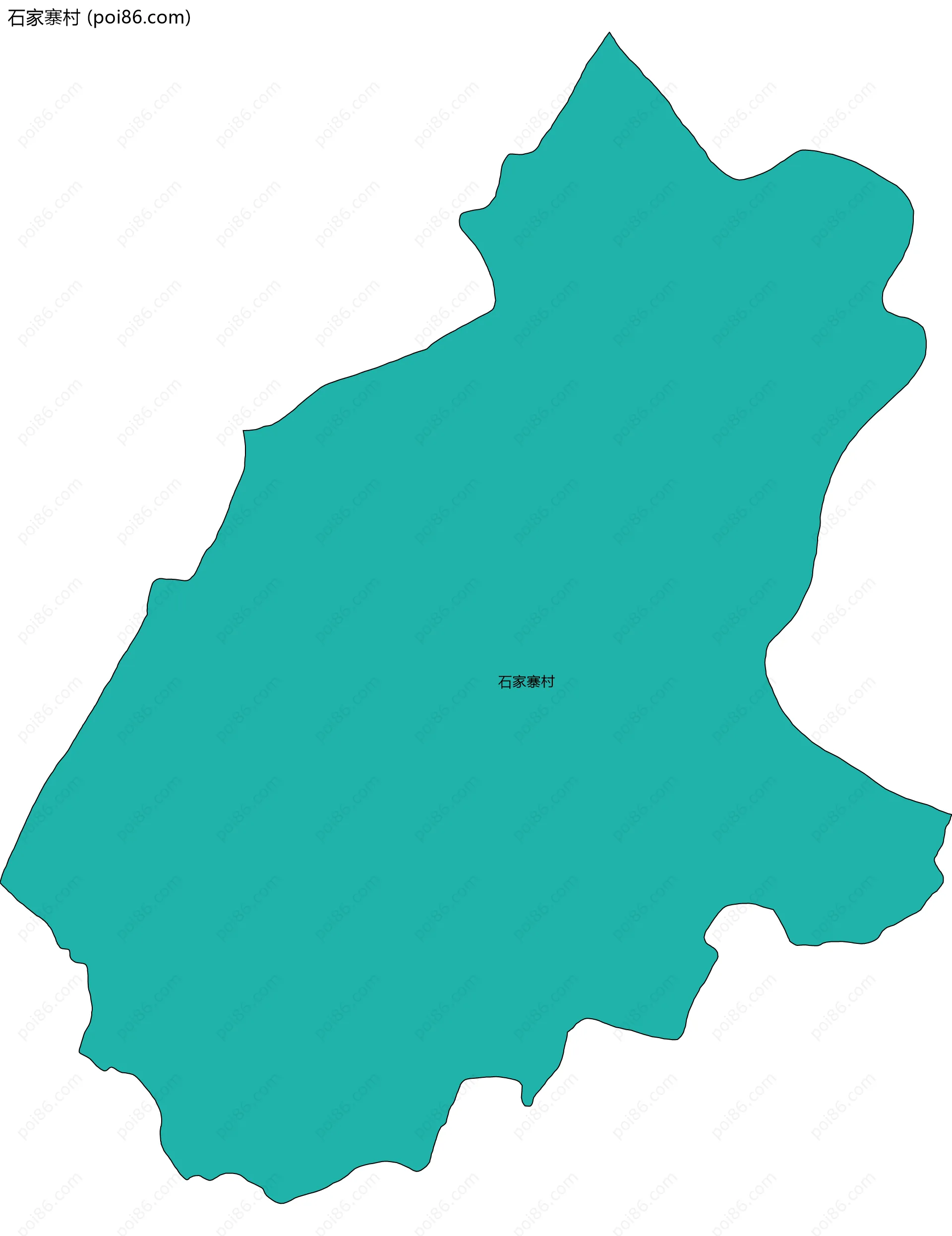 石家寨村边界地图