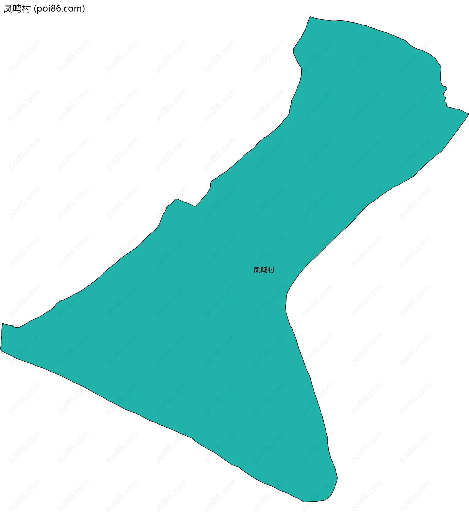 凤鸣村边界地图