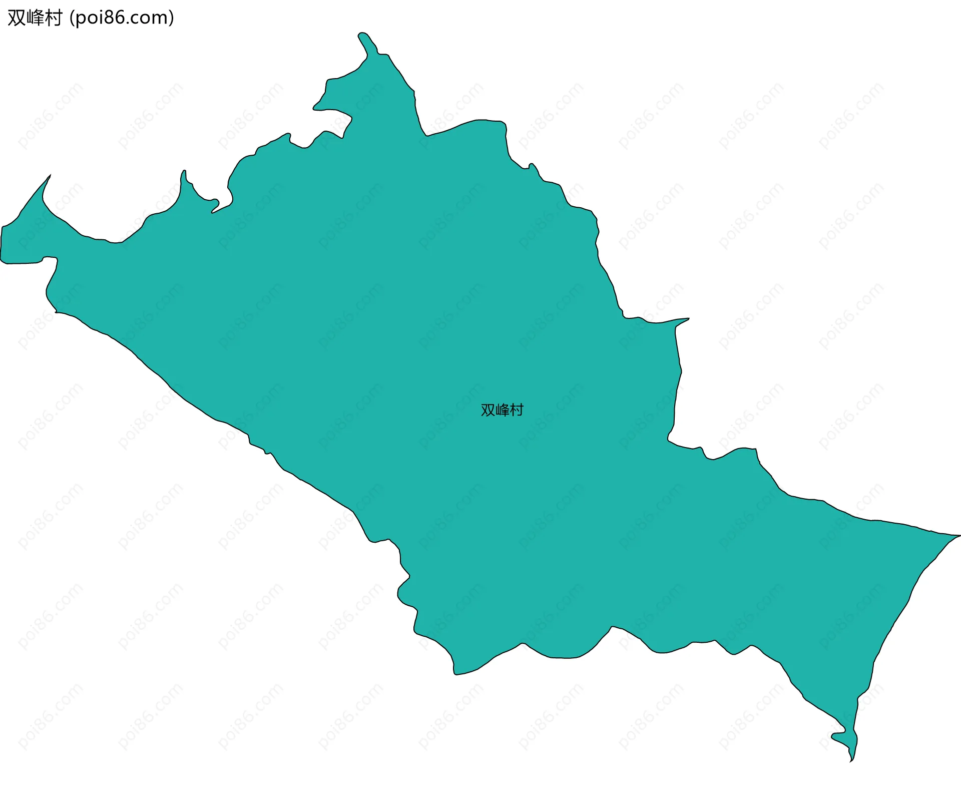 双峰村边界地图