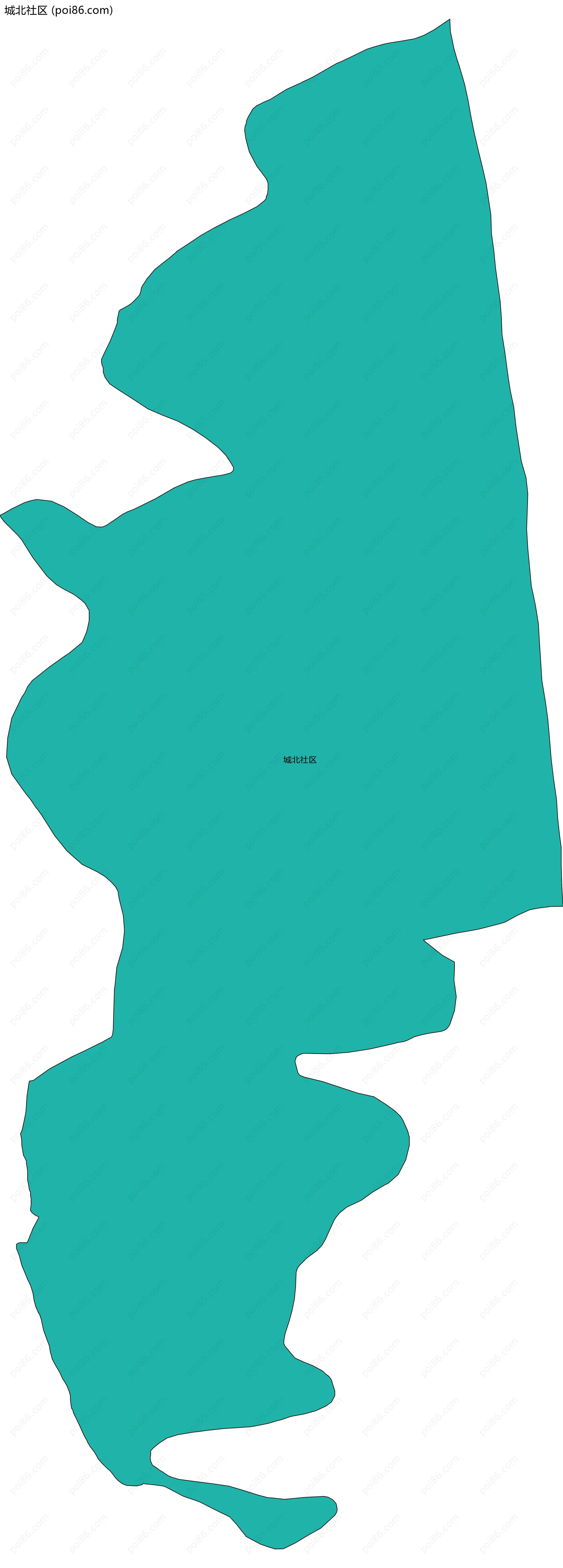 城北社区边界地图