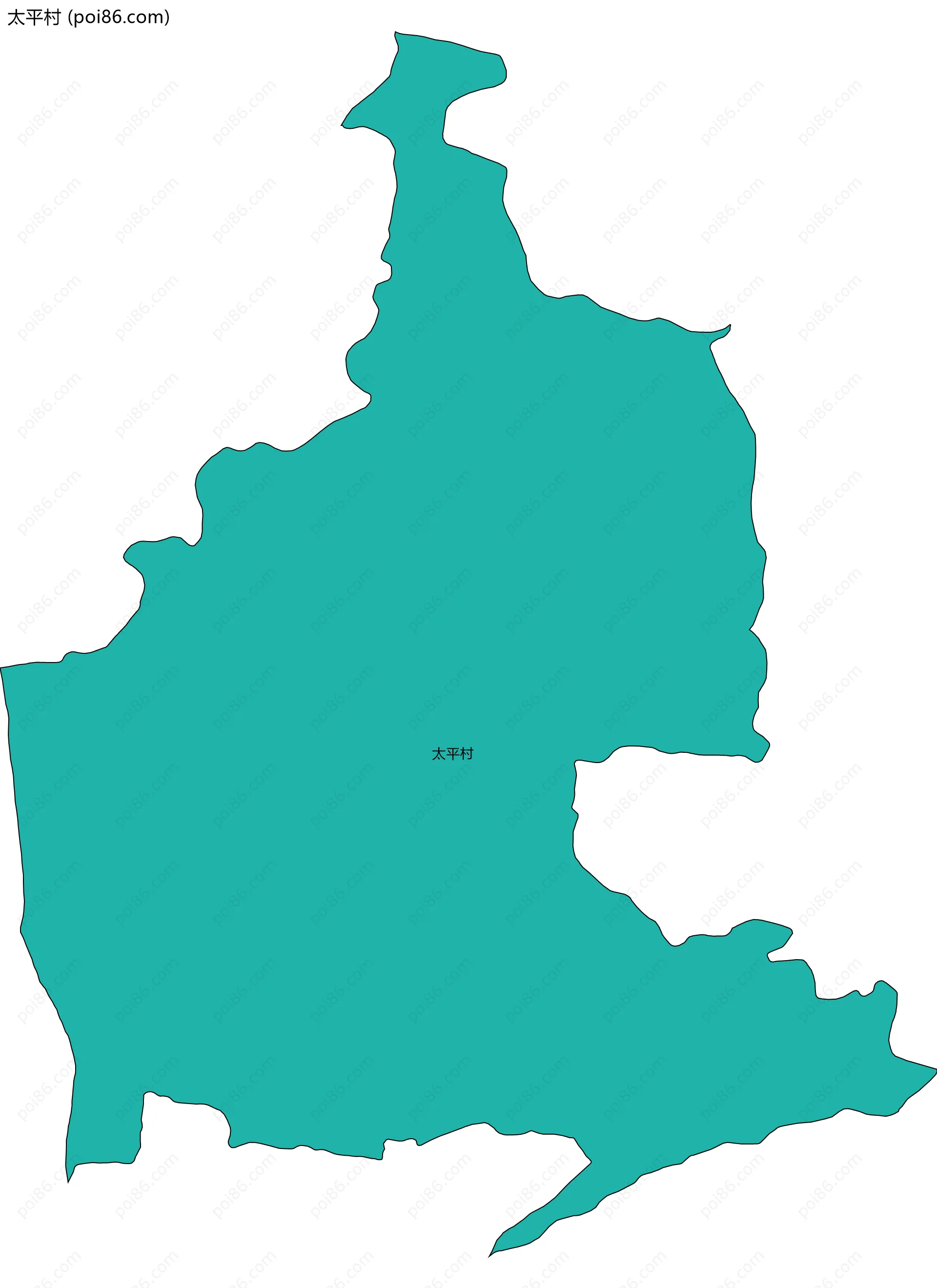 太平村边界地图