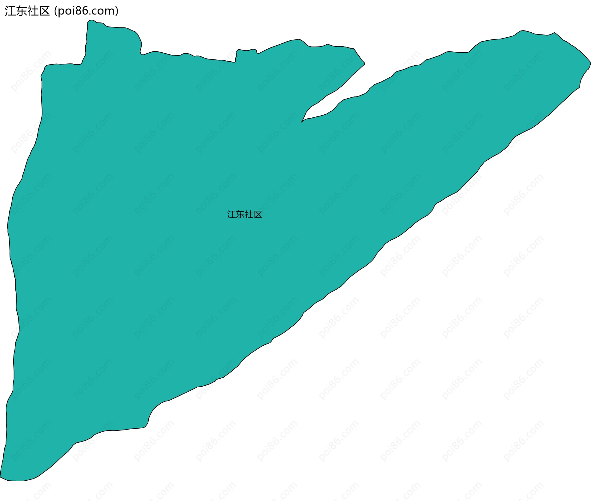 江东社区边界地图