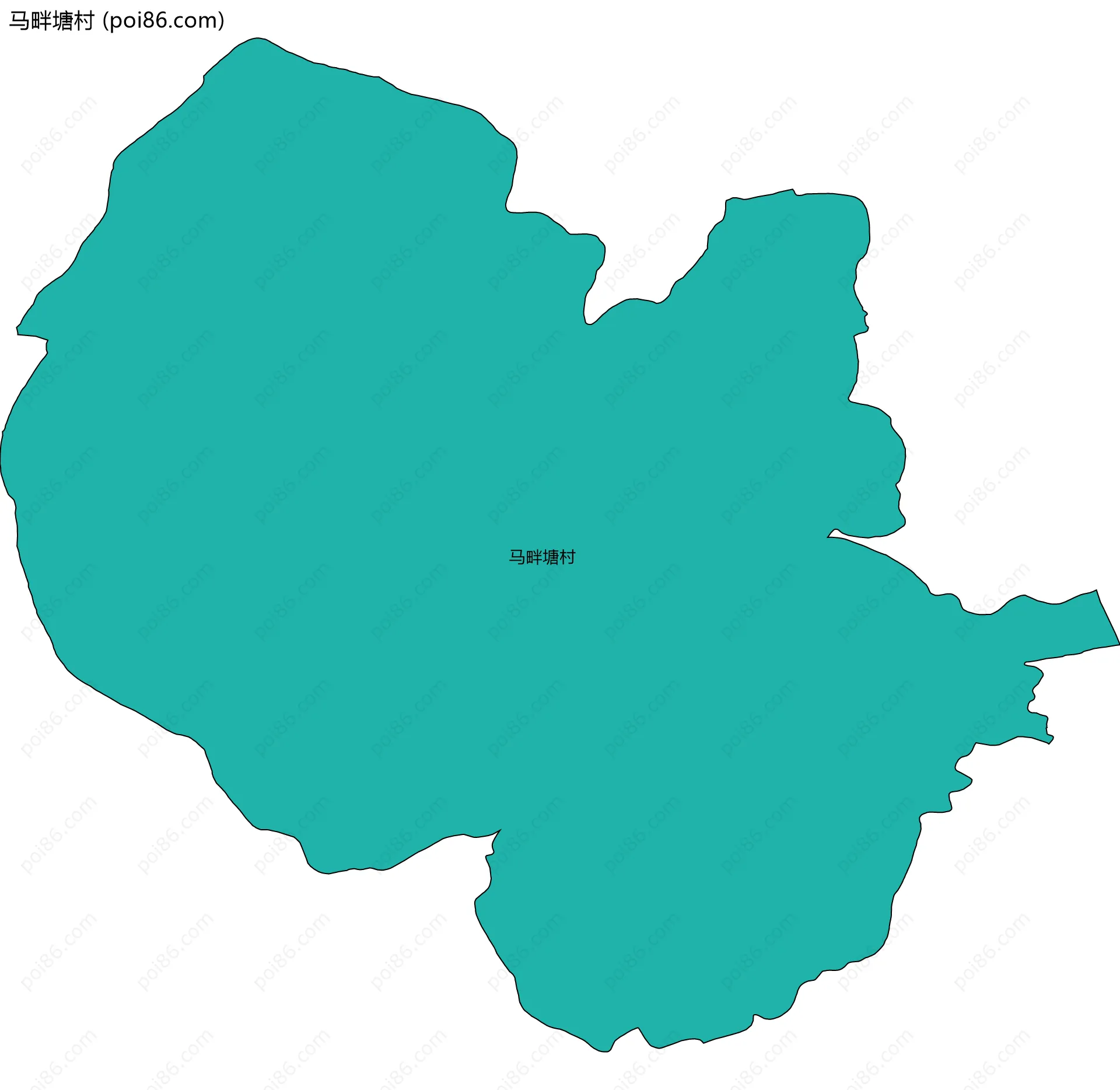 马畔塘村边界地图