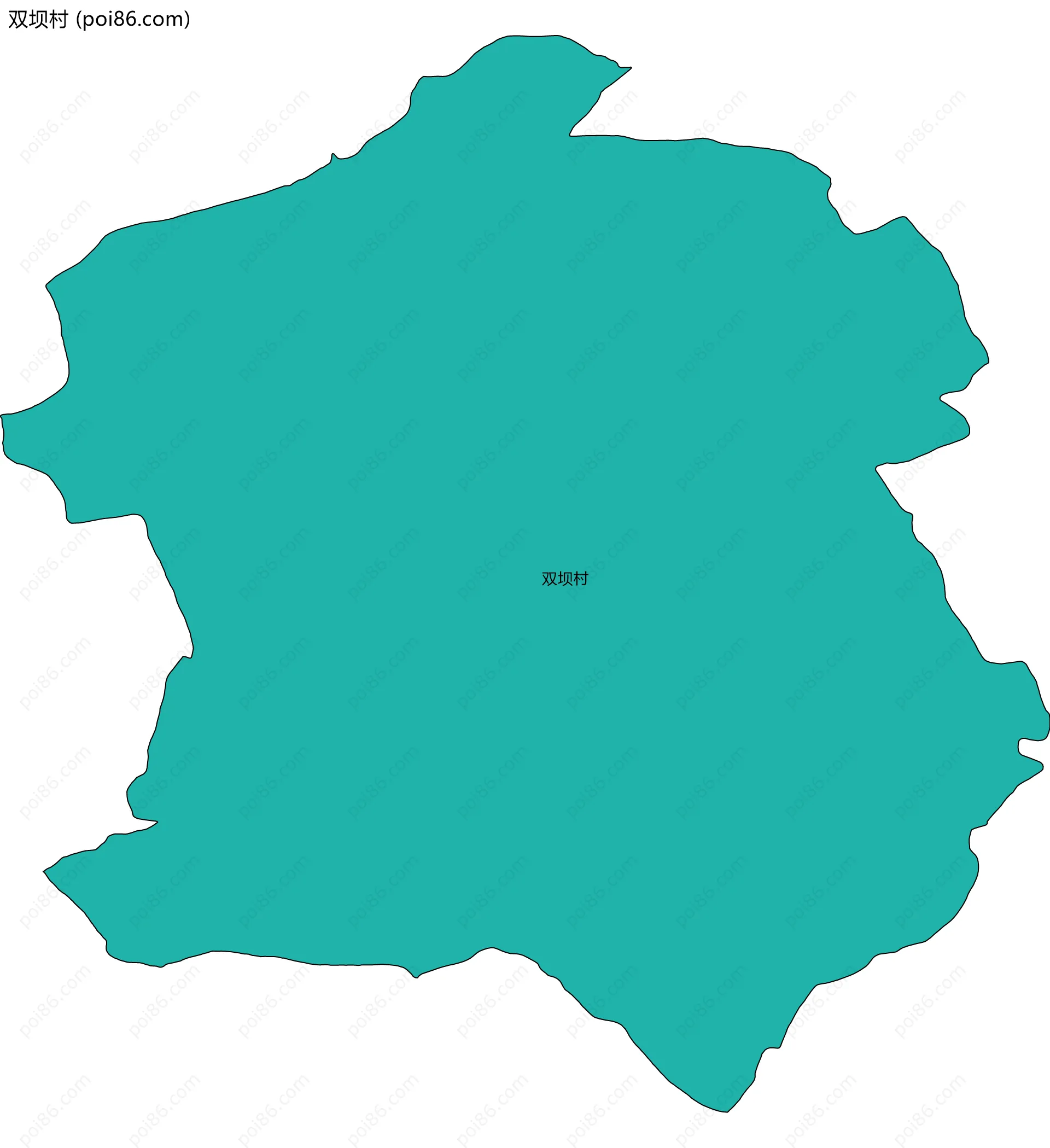 双坝村边界地图