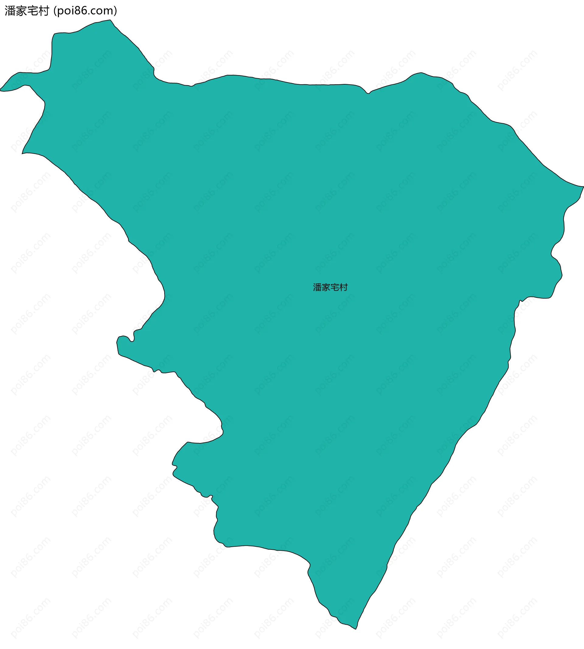 潘家宅村边界地图