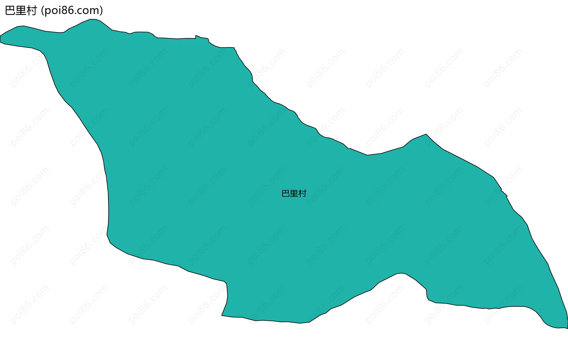 巴里村边界地图