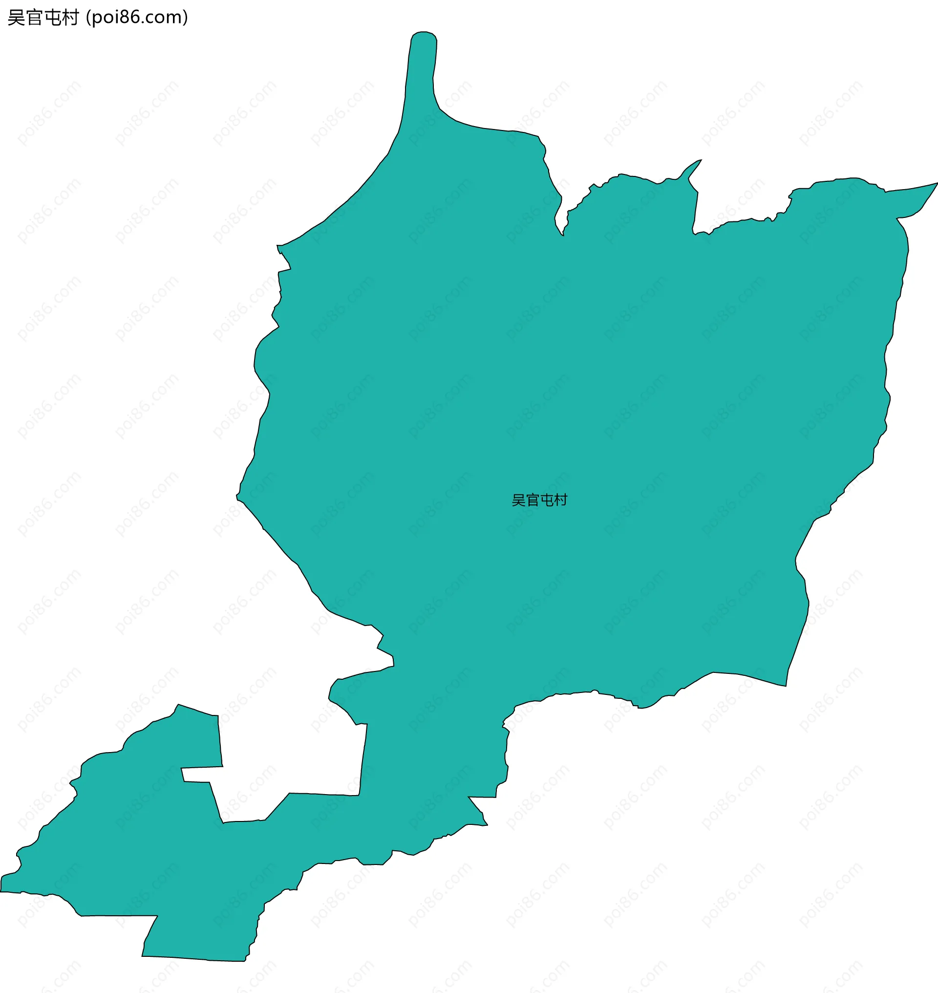 吴官屯村边界地图