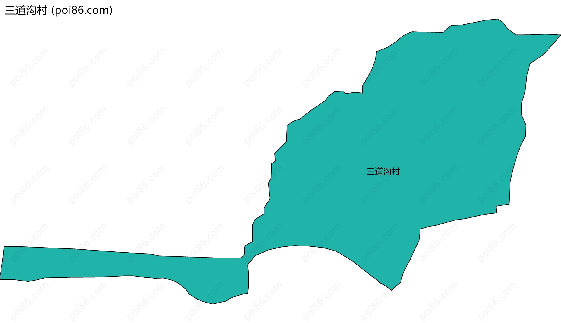 三道沟村边界地图