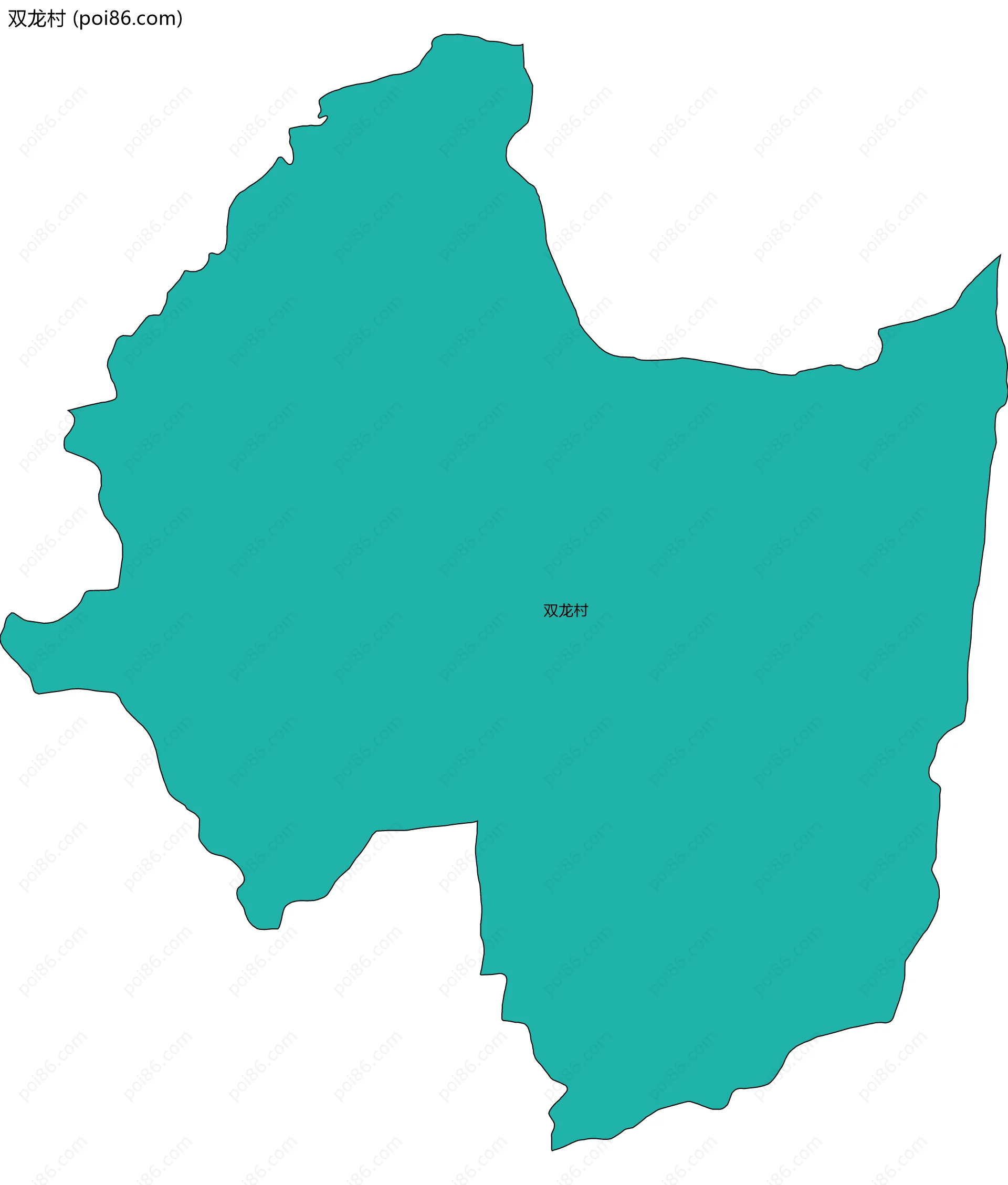 双龙村边界地图