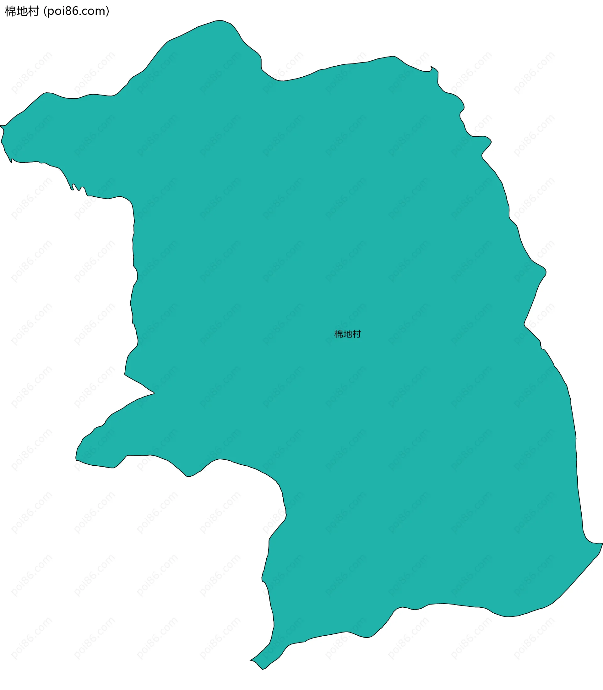 棉地村边界地图