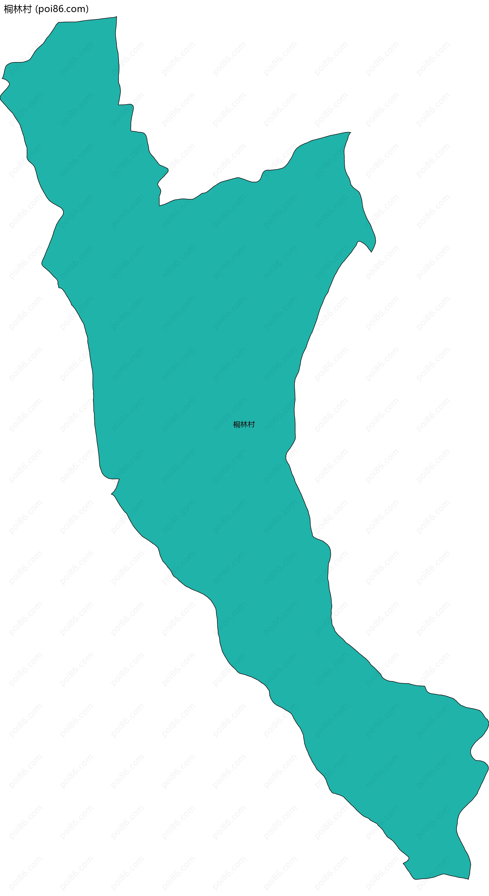 桐林村边界地图