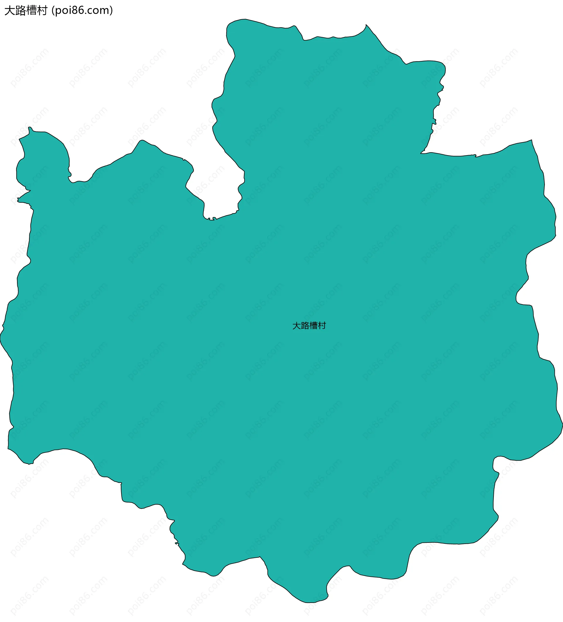 大路槽村边界地图