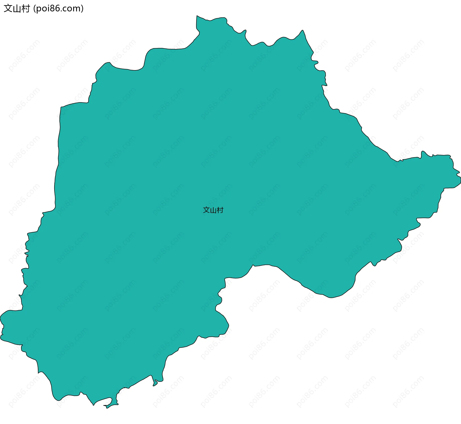 文山村边界地图